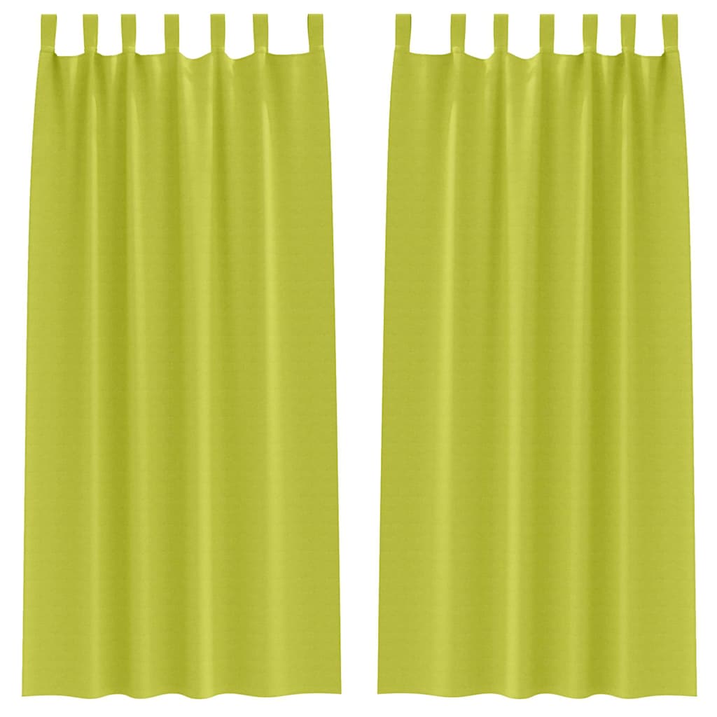 Verdunkelungs-Vorhänge mit Ringen 2 pcs Beige 140 x 140 cm