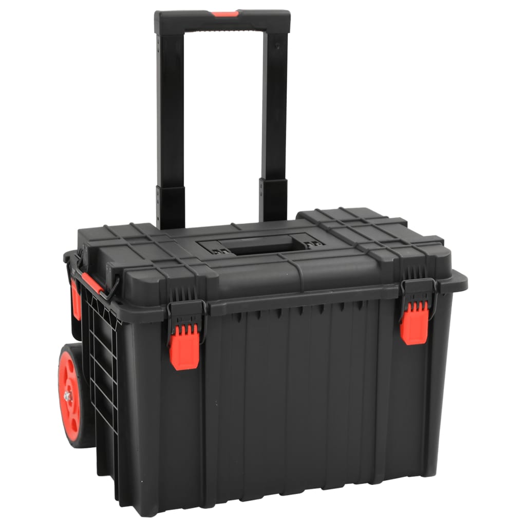 Koffer für Flugreise Tragbar Schwarz 56,5x34x16 cm PP