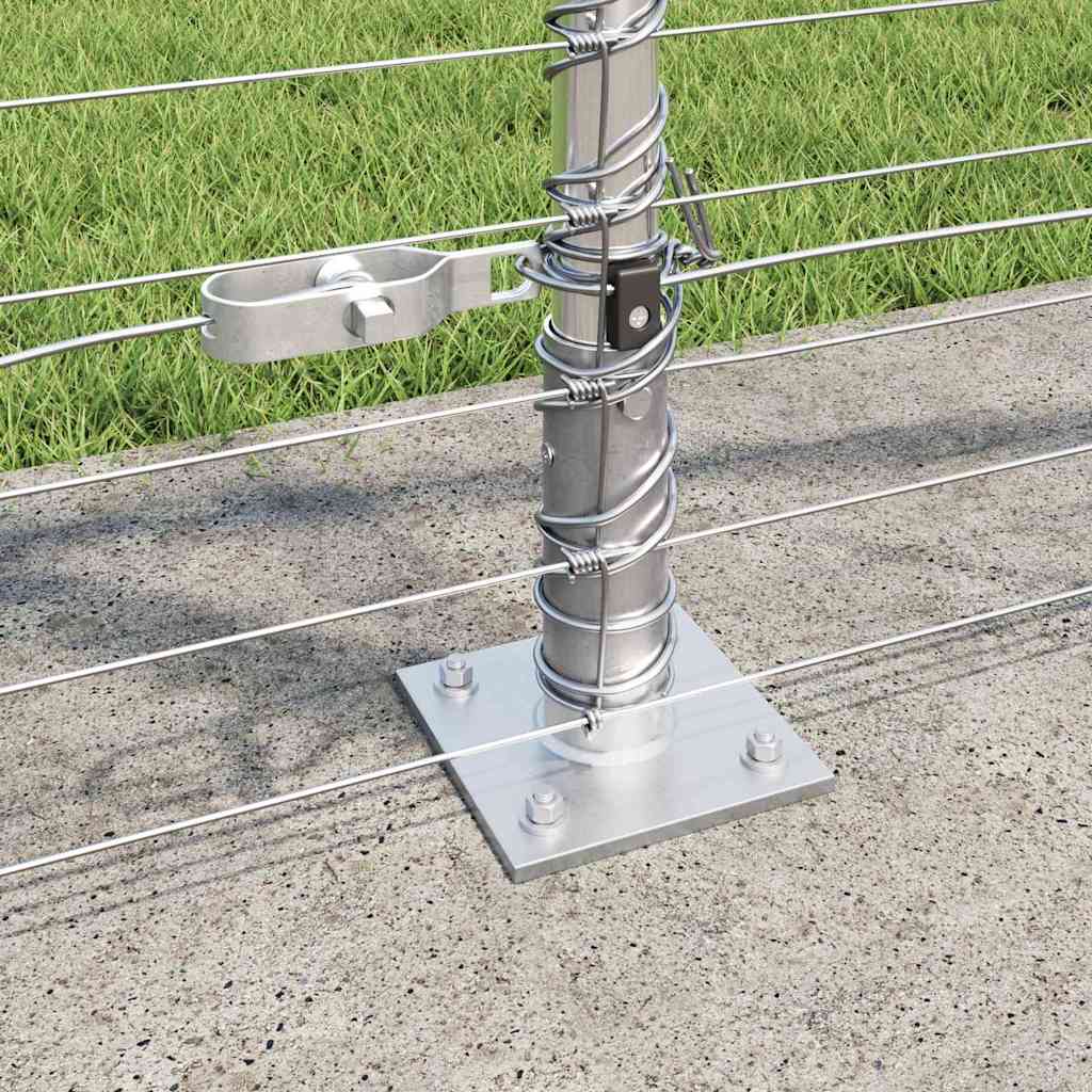Ground Fix Geschweißter Drahtzaun 25 x 0,8 m Silber Netz
