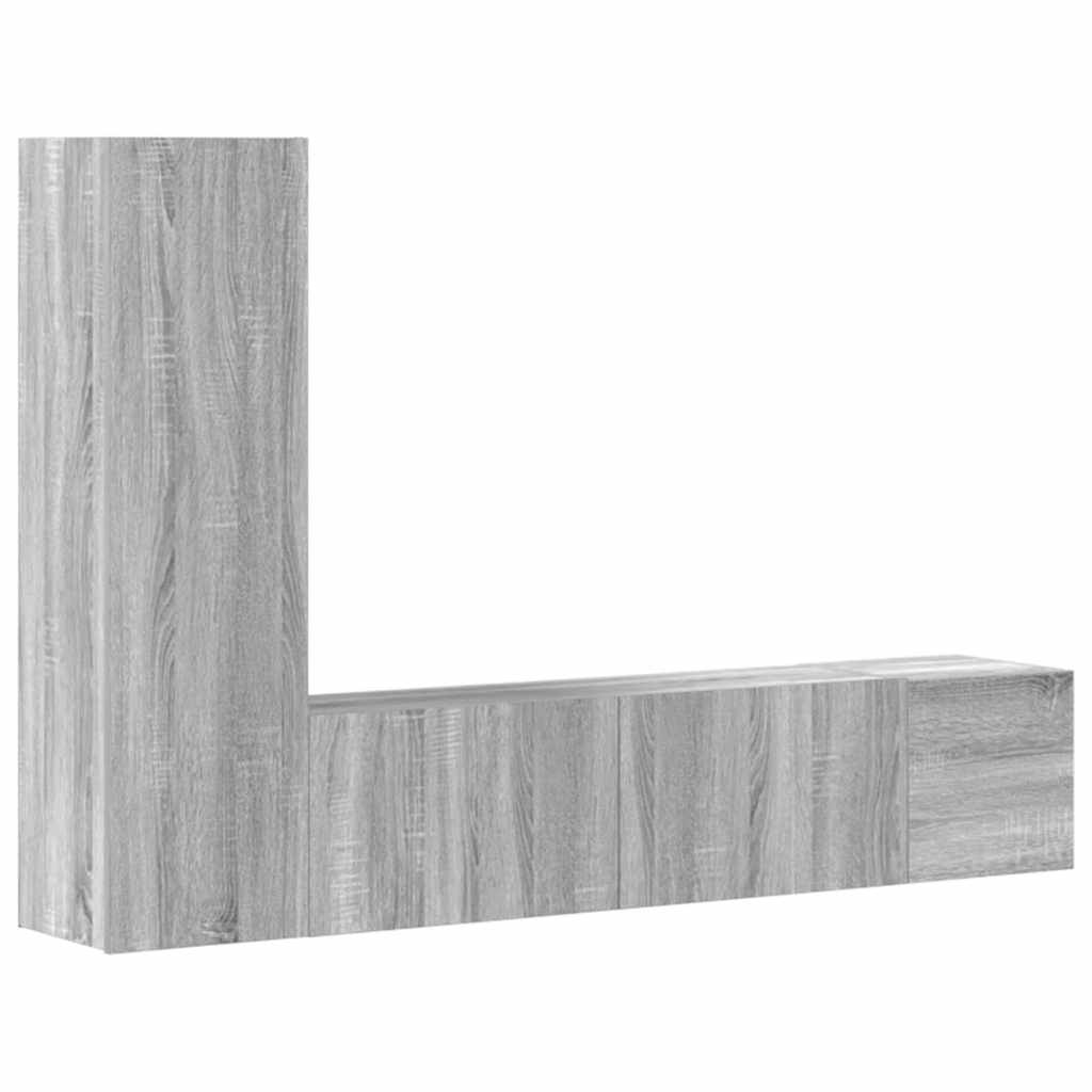 5-tlg. TV-Schrank-Set Weiß Holzwerkstoff