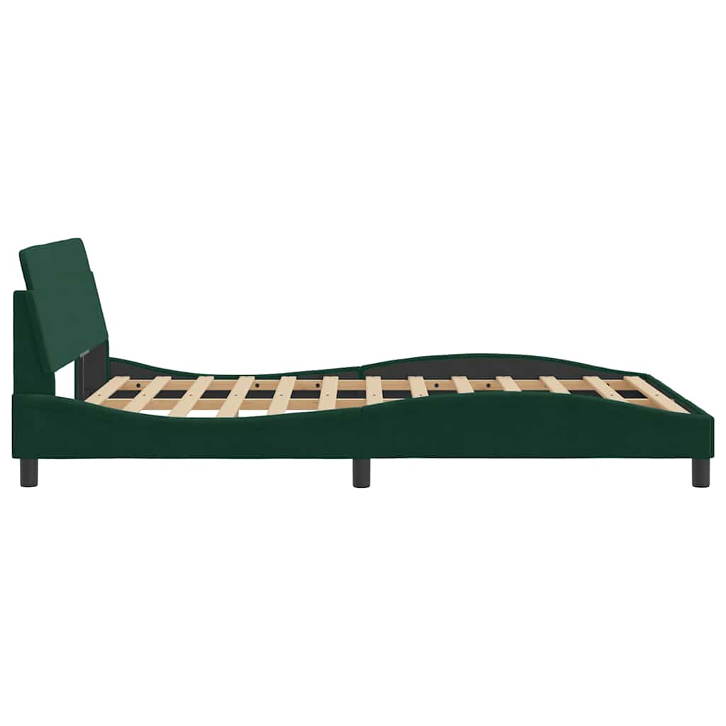 Bettgestell "Dover" Hellgrau 80x200 cm Samt