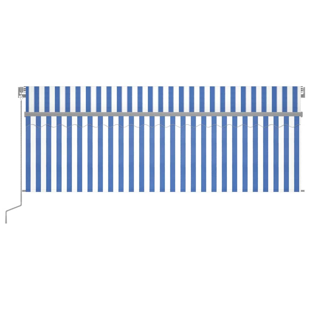 Markise Manuell Einziehbar mit Rollo 3x2,5 m Creme