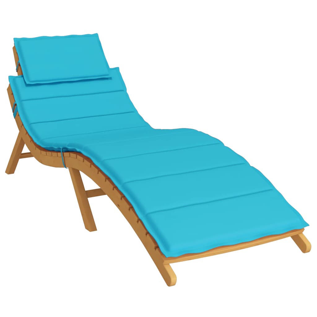 Sonnenliegen-Auflage Grau 186x58x4 cm Oxford-Gewebe