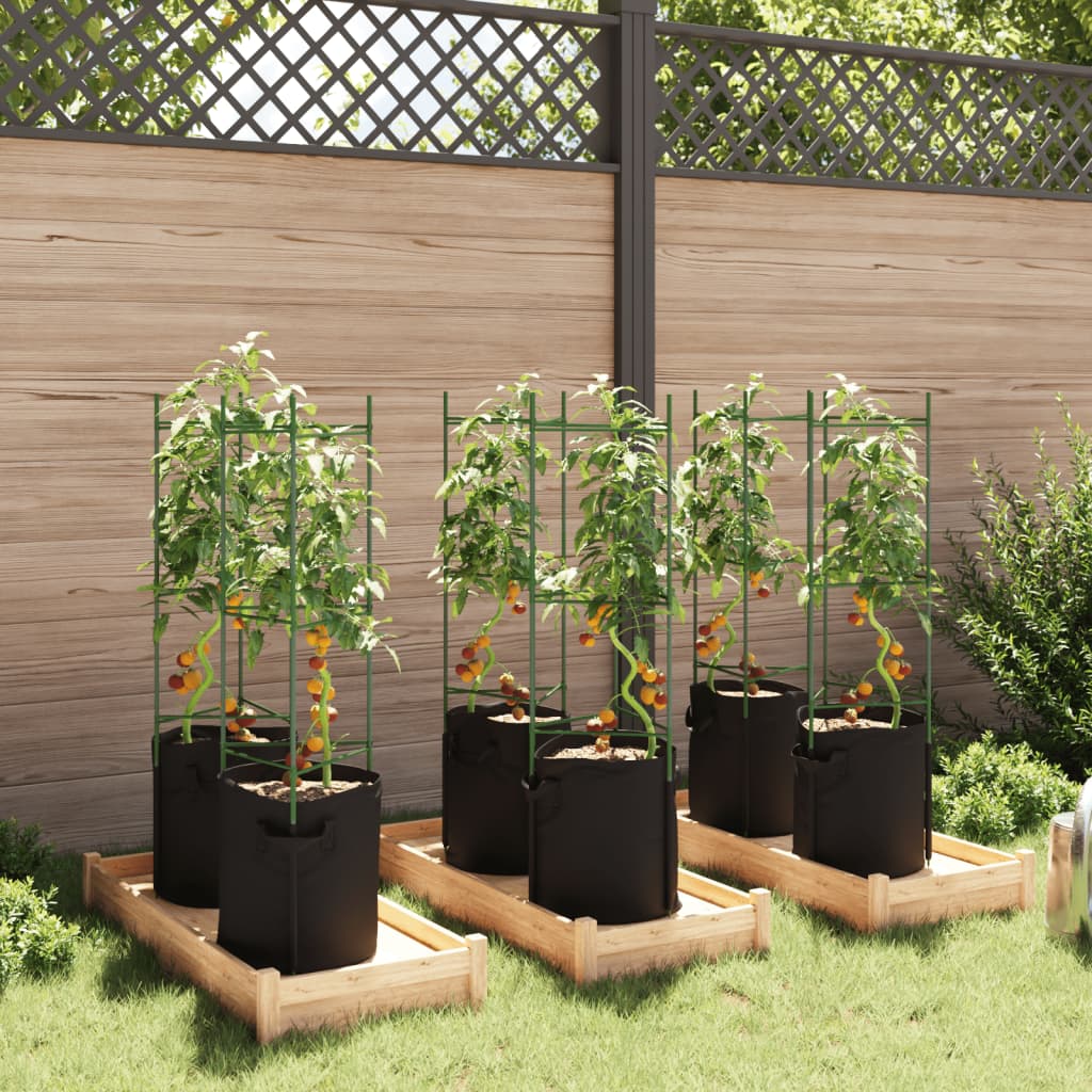 Tomatenkäfige 8 Stk. 116 cm Stahl und PP