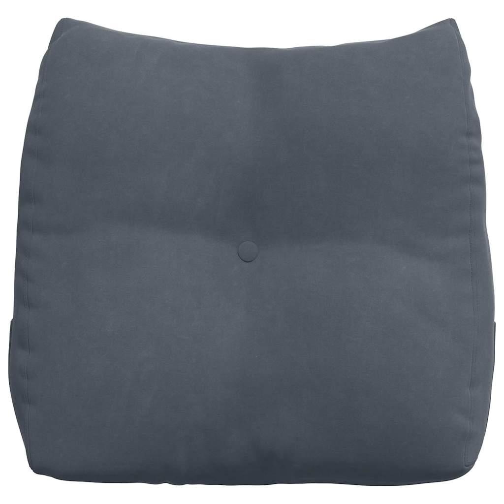 Rückenkissen Blau 45 x 24 x 50 cm Samt