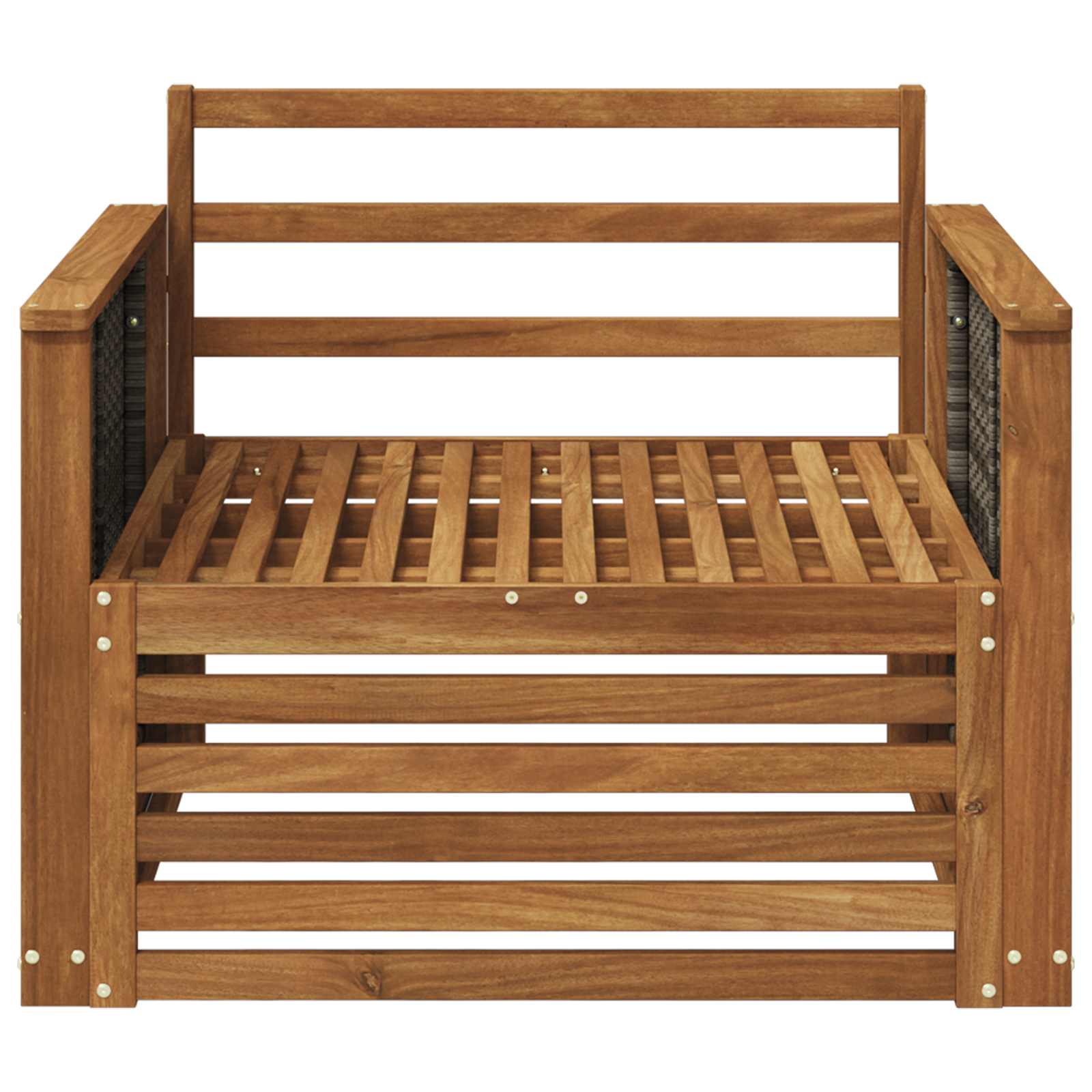2 Stück Outdoor-Sofa Natur