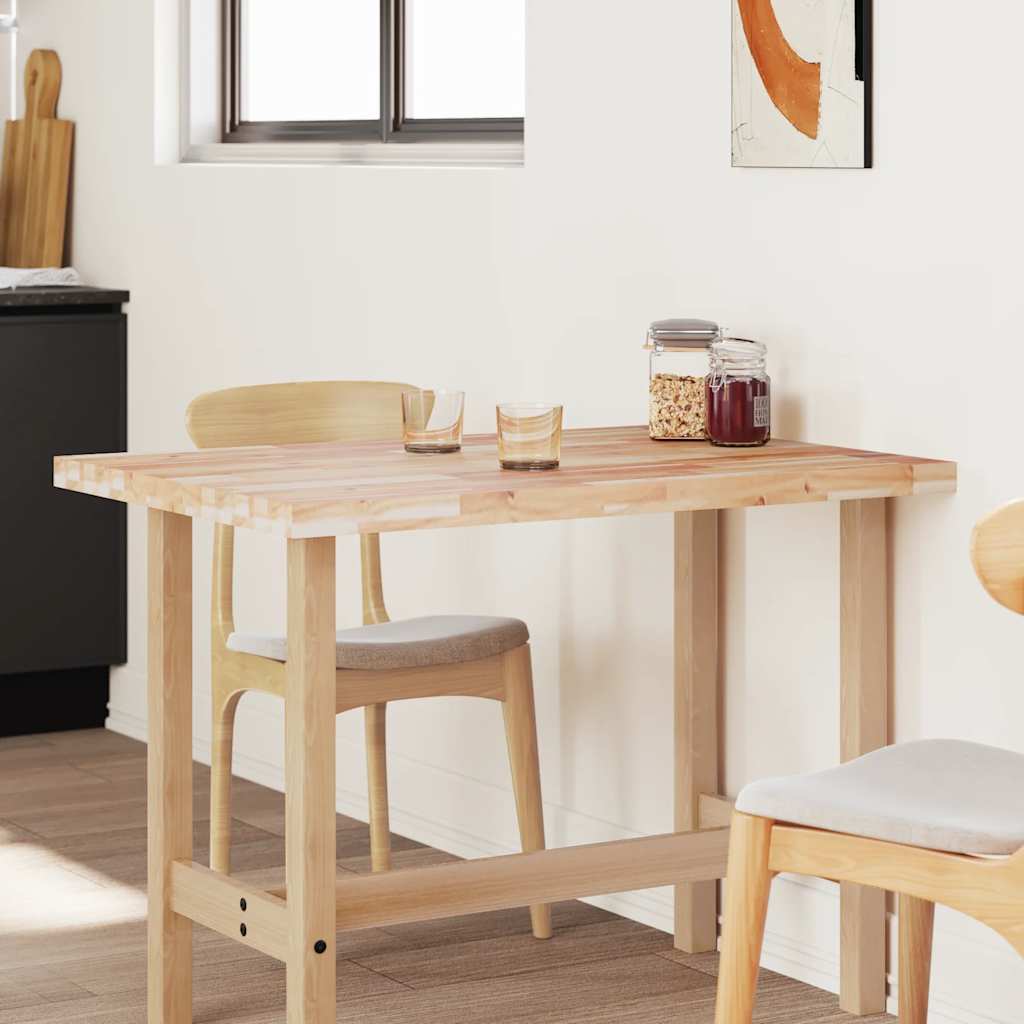 Tischplatte Rechteckig 60x50x2 cm Massivholz Akazie