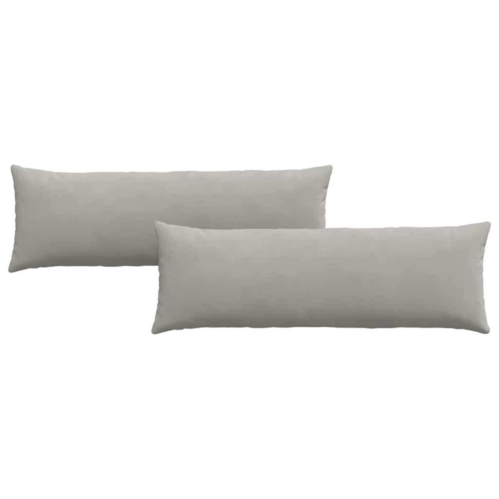 Sofakissen 2 Stück Taupe 50 x 30 cm Stoff