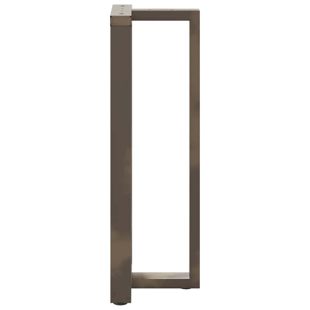 Couchtischbeine T-Form 2 Stk. Schwarz 30x25x(30-31) cm Stahl