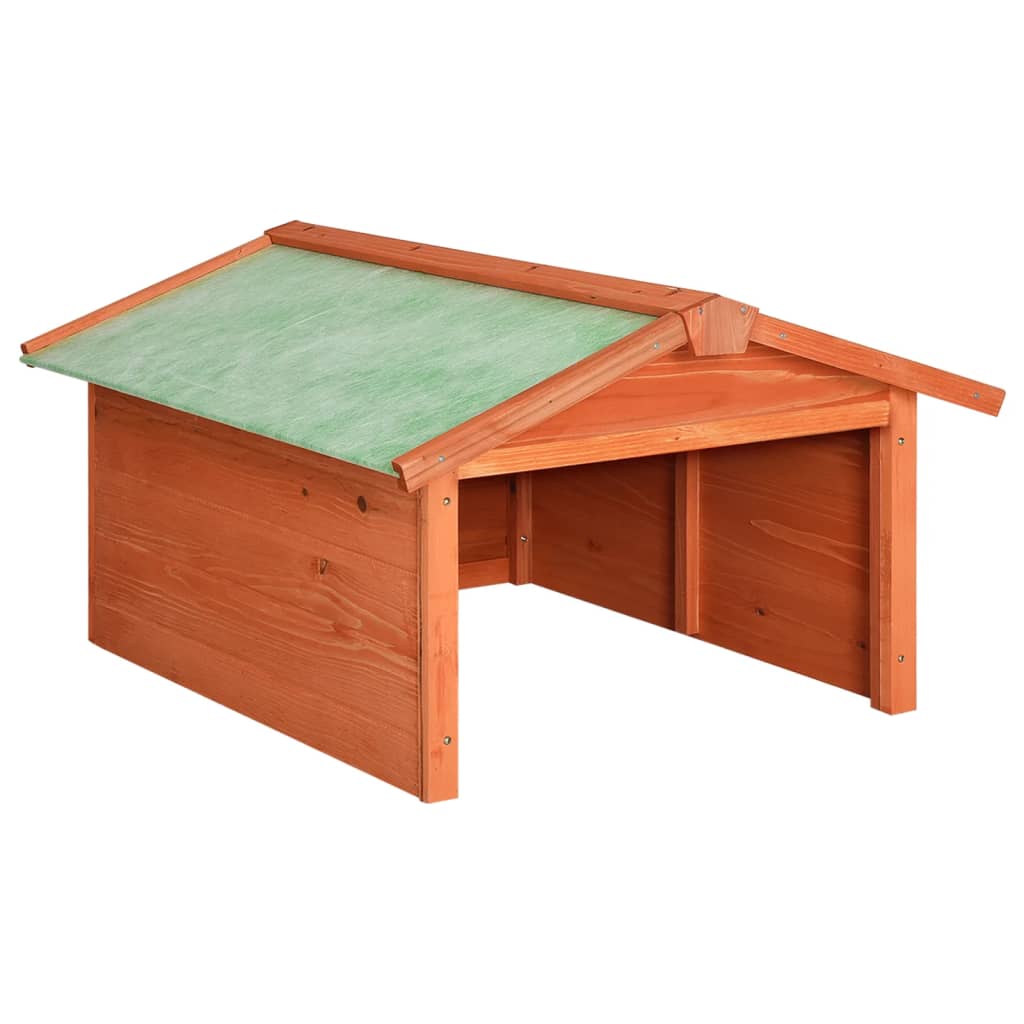 Roboter-Rasenmäher Garage 72x87x50 cm Grau Weiß Tannenholz