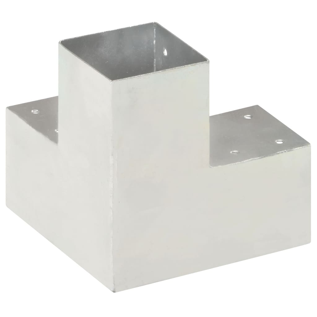 Pfostenverbinder L-Form Verzinktes Metall 71 x 71 mm