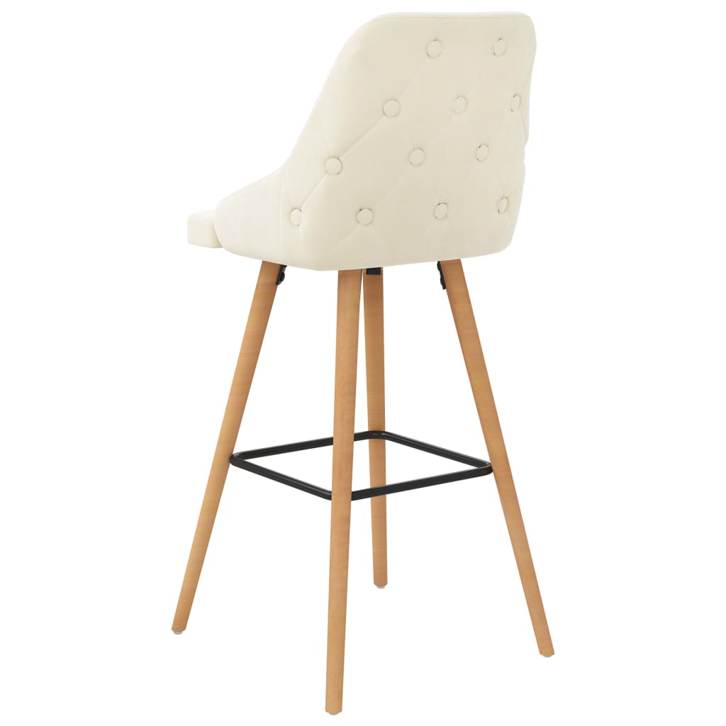 Barhocker 2 Stk. Schwarz Samt