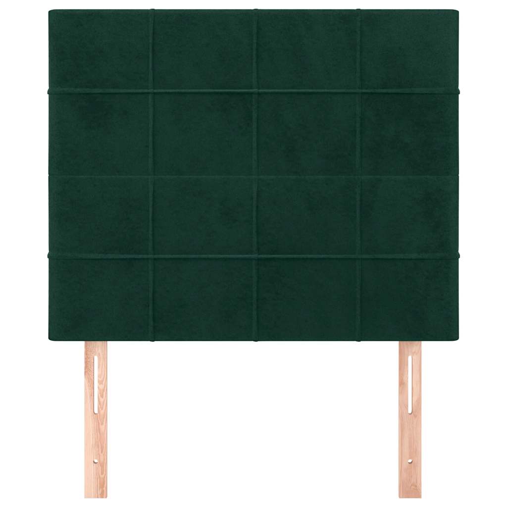 Kopfteil Hellgrau 80x5x118/128 cm Samt