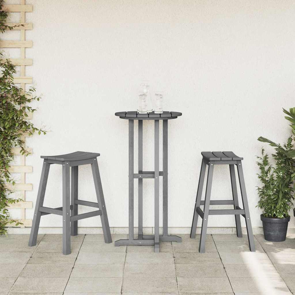 Barhocker 2 pcs Weiß 52 x 43 x 73,5 cm HDPE