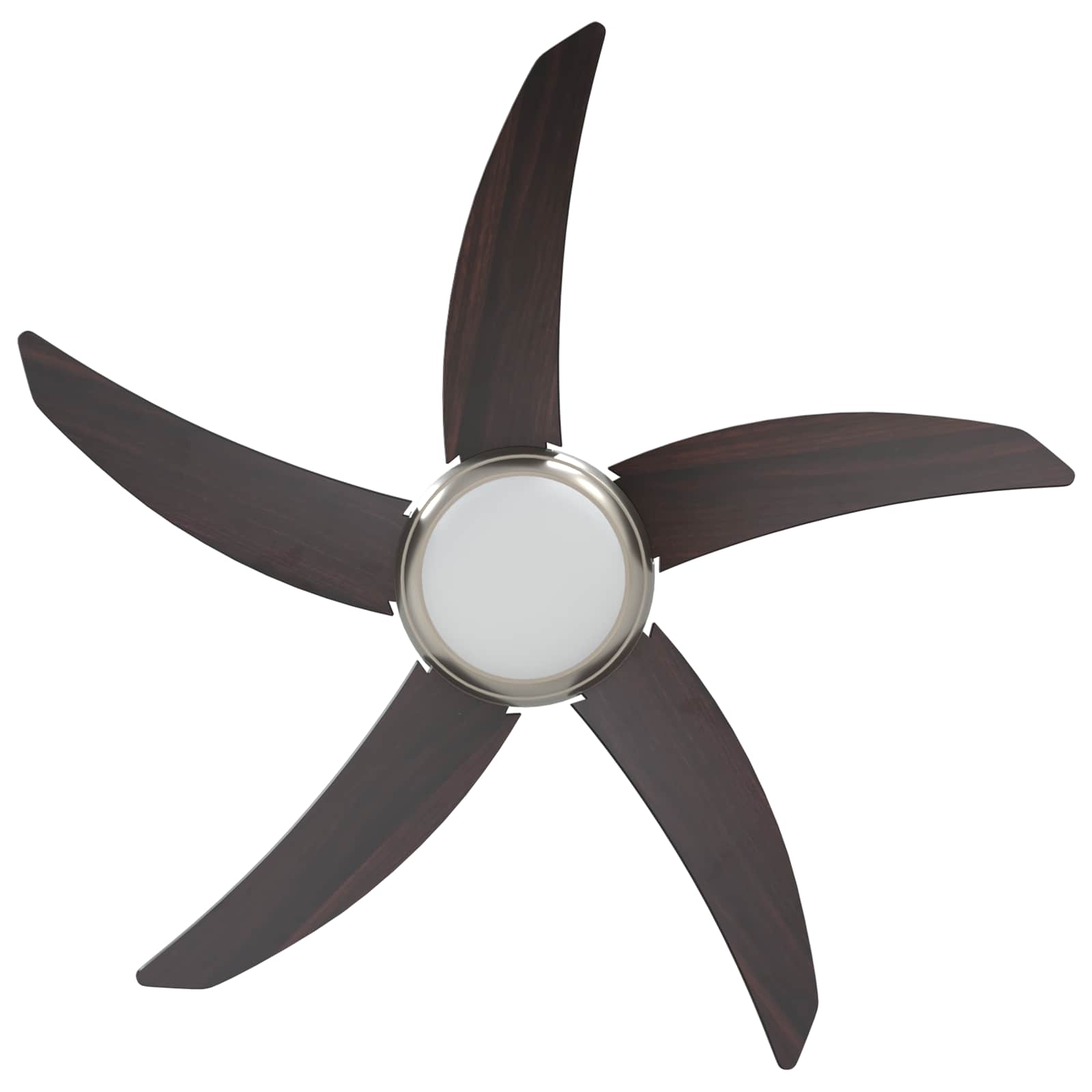 Deckenventilator mit Licht und Fernbedienung Ø 130 cm Weiß
