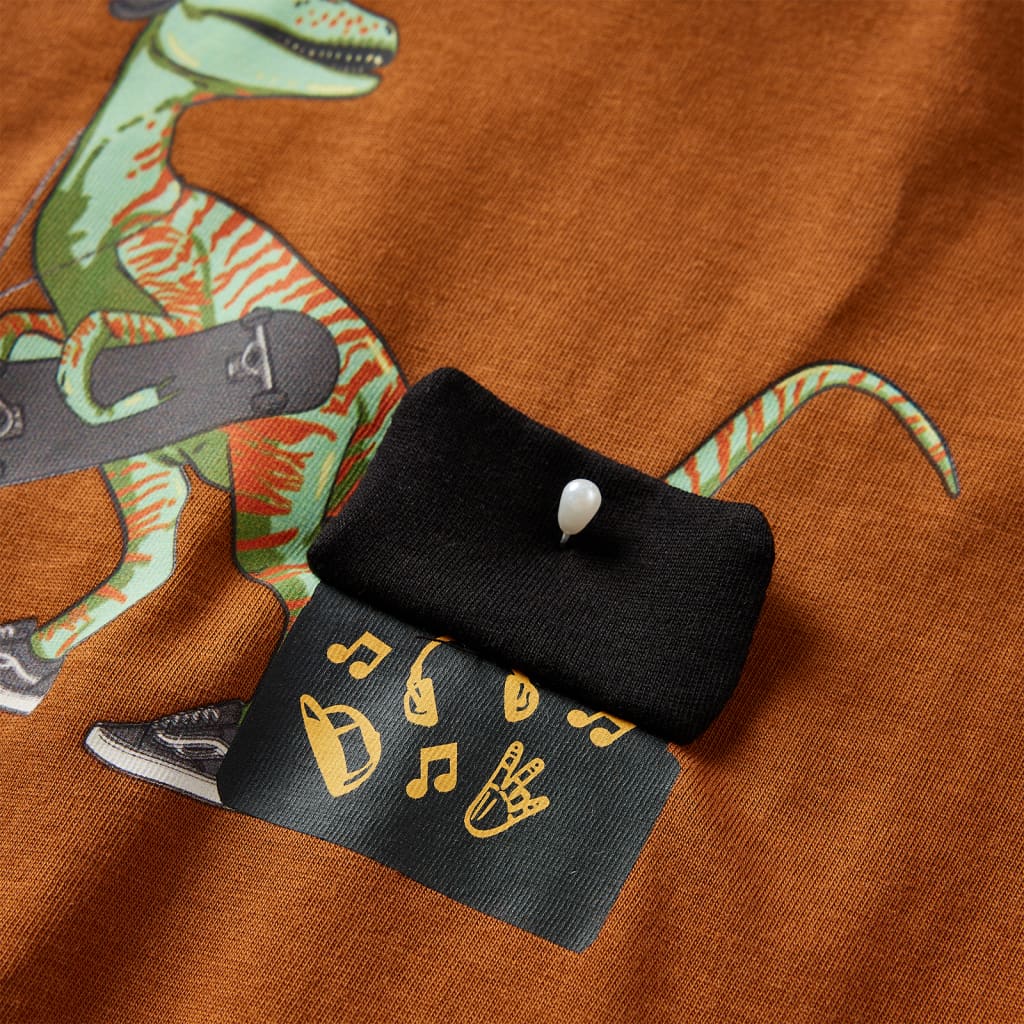 Kinder-Langarmshirt Dunkelgrün 92