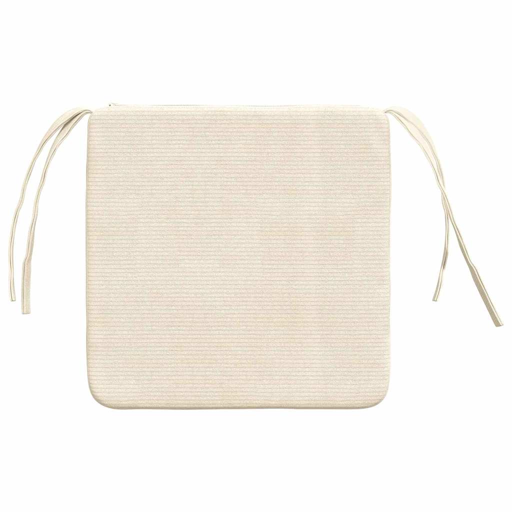 Sitzkissen 4 pcs Hellgrau 40 x 40 x 3 cm Cordstoff