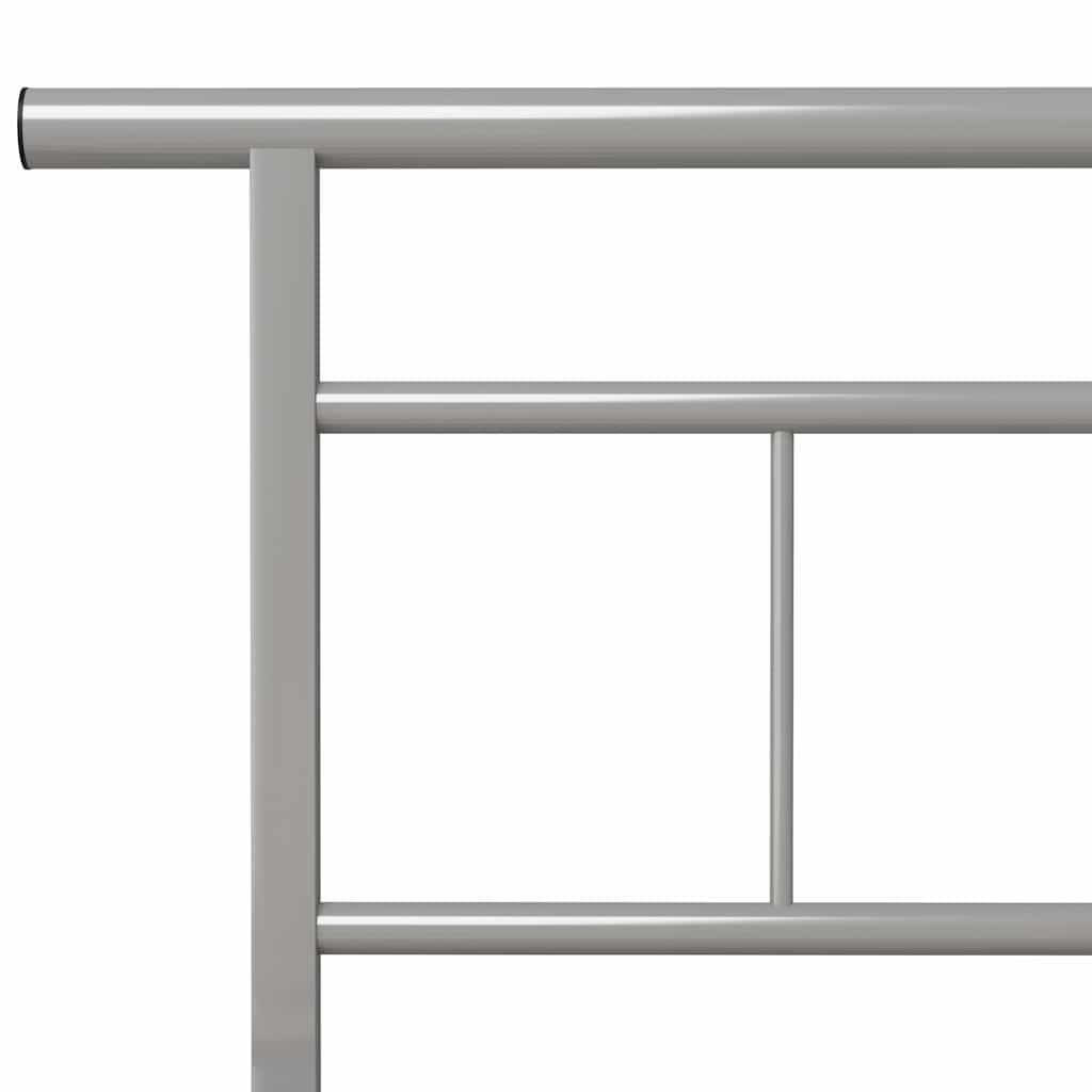 Bettgestell Grau Metall 90x200 cm