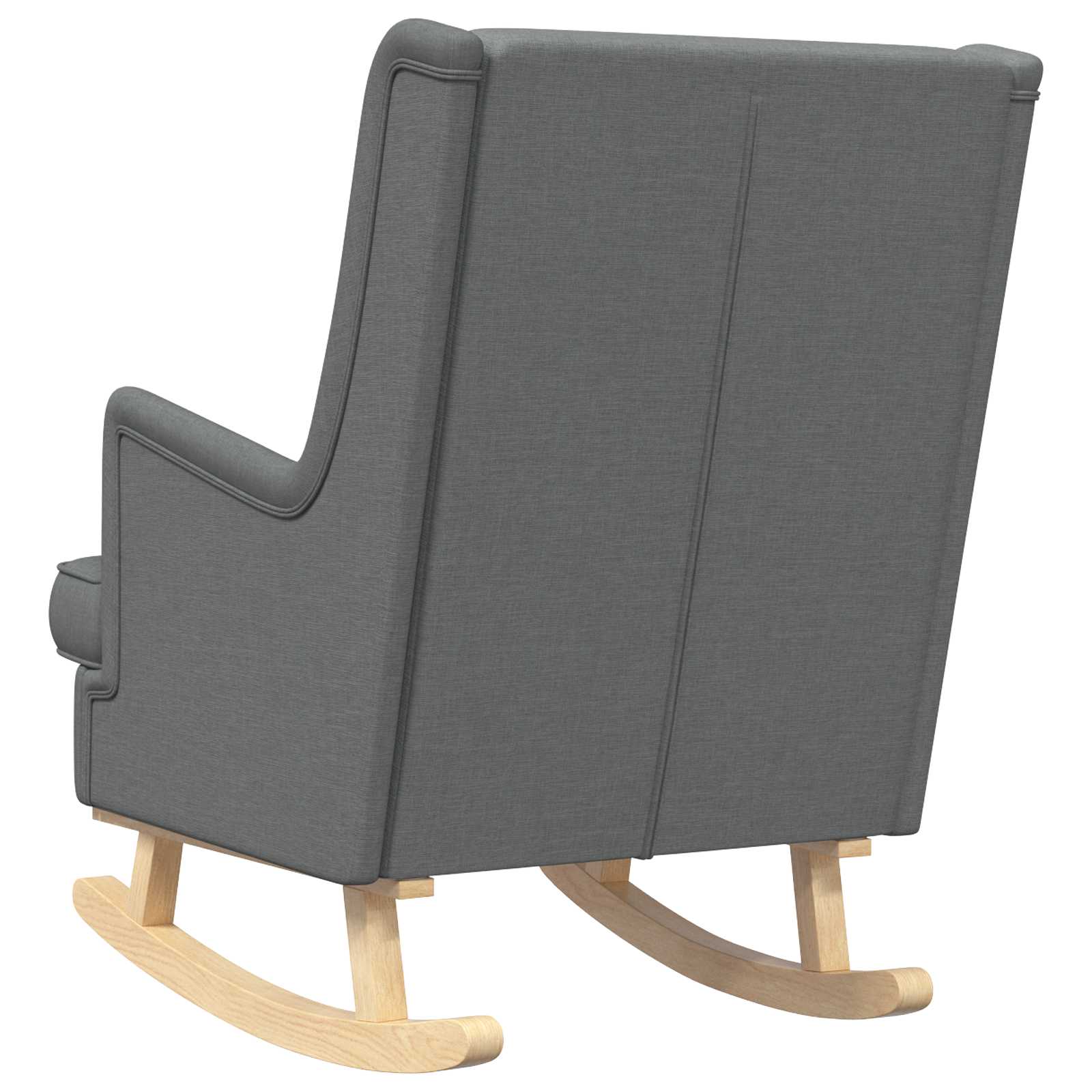 Schaukelstuhl Hellgrau 62 x 80 x 85 cm Stoff