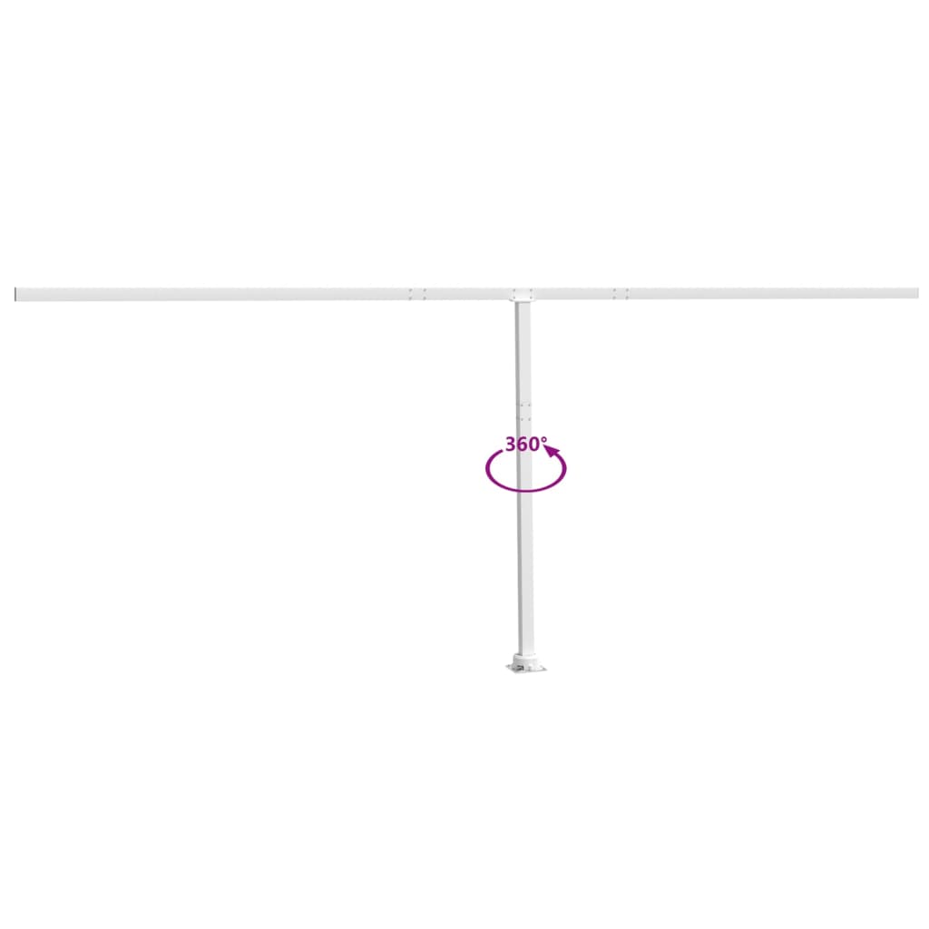 Stützen für Markisen Weiß 300x245 cm Eisen