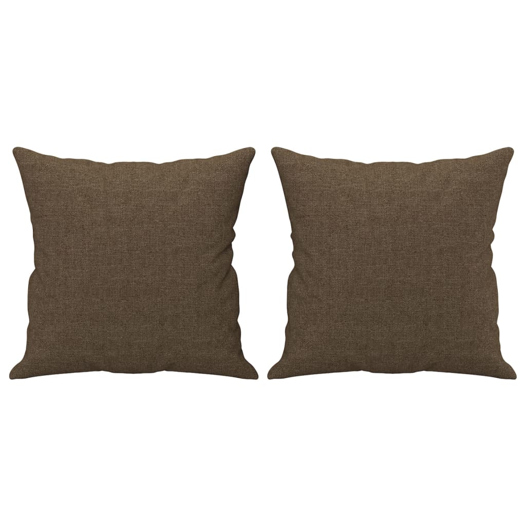 Zierkissen 2 Stk. Hellgrau 40x40 cm Stoff