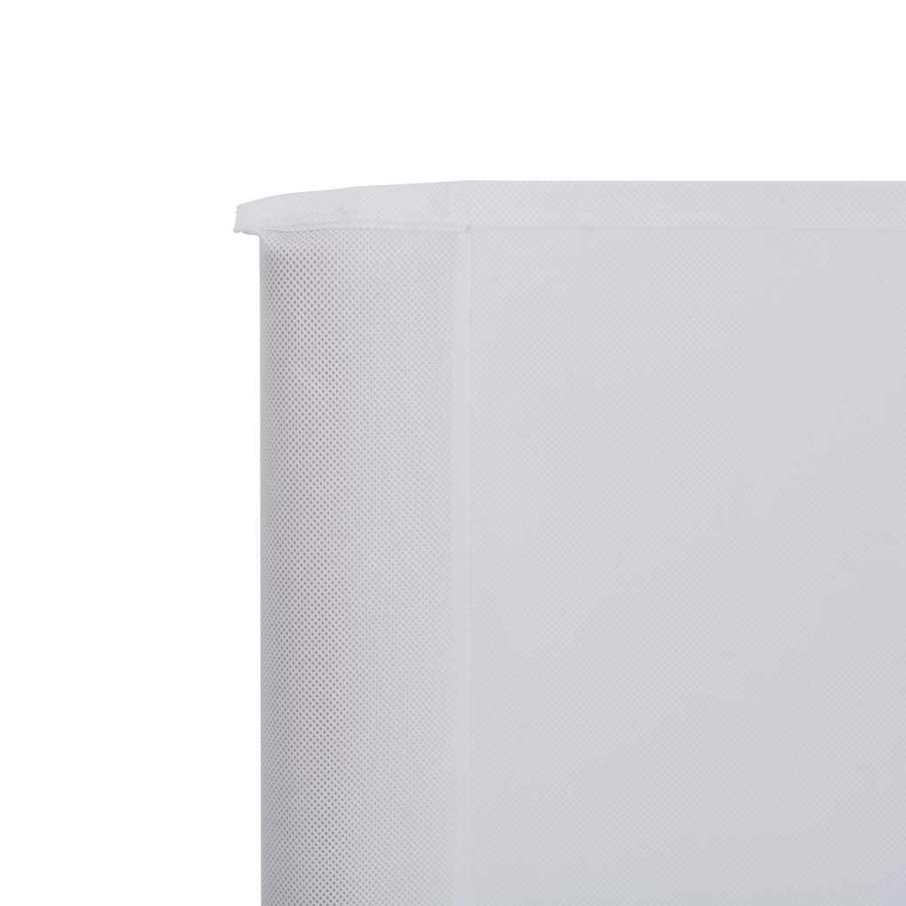 3-teiliges Windschutzgewebe 400 x 120 cm Weiß