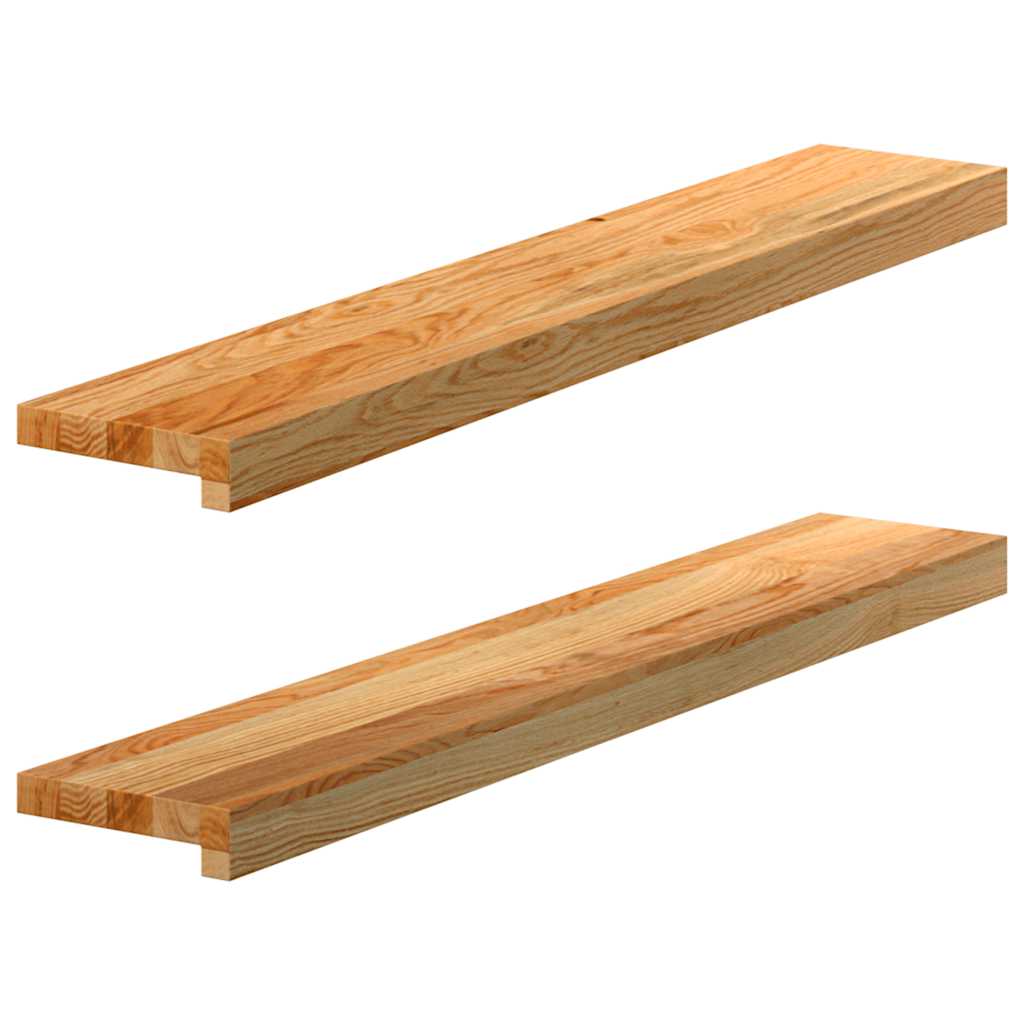 Fensterbänke 2 Stk. Unbehandelt 160x25x2 cm Massivholz Eiche