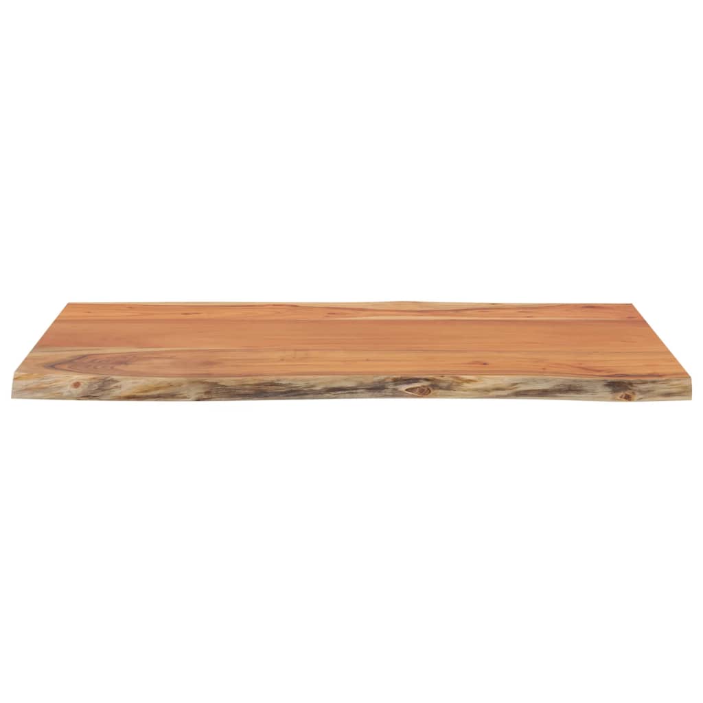 Tischplatte 40x40x2,5 cm Rechteckig Massivholz Akazie Baumkante