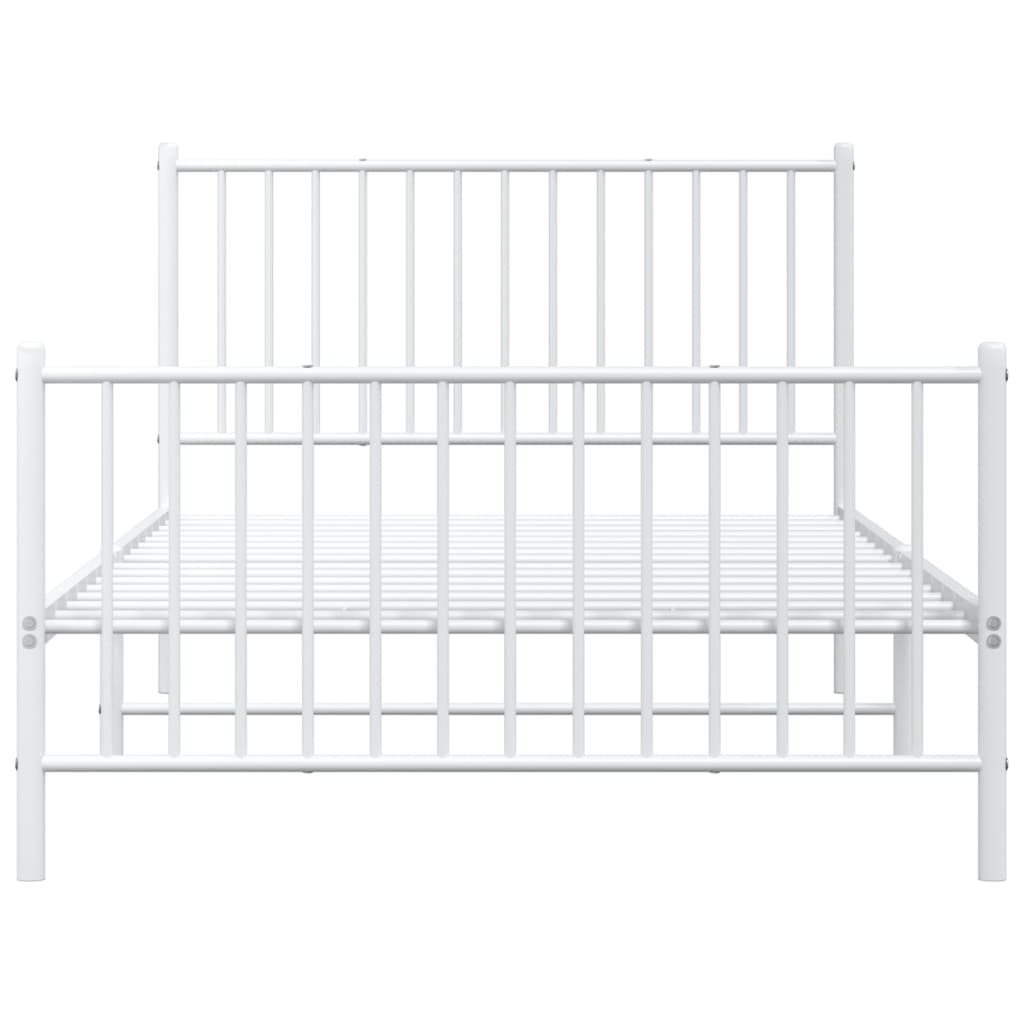 Bettgestell Metall Schwarz 75x190 cm
