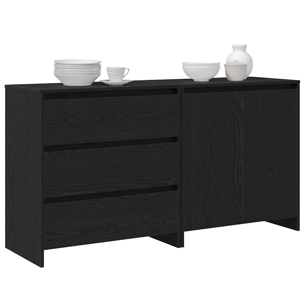 2-tlg. Sideboard Weiß Holzwerkstoff