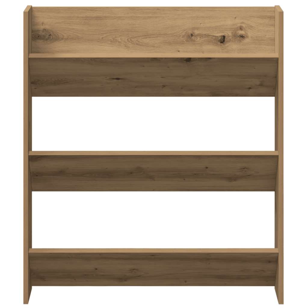 Wand-Schuhschränke 4 Stk. Weiß 60x18x60 cm Holzwerkstoff