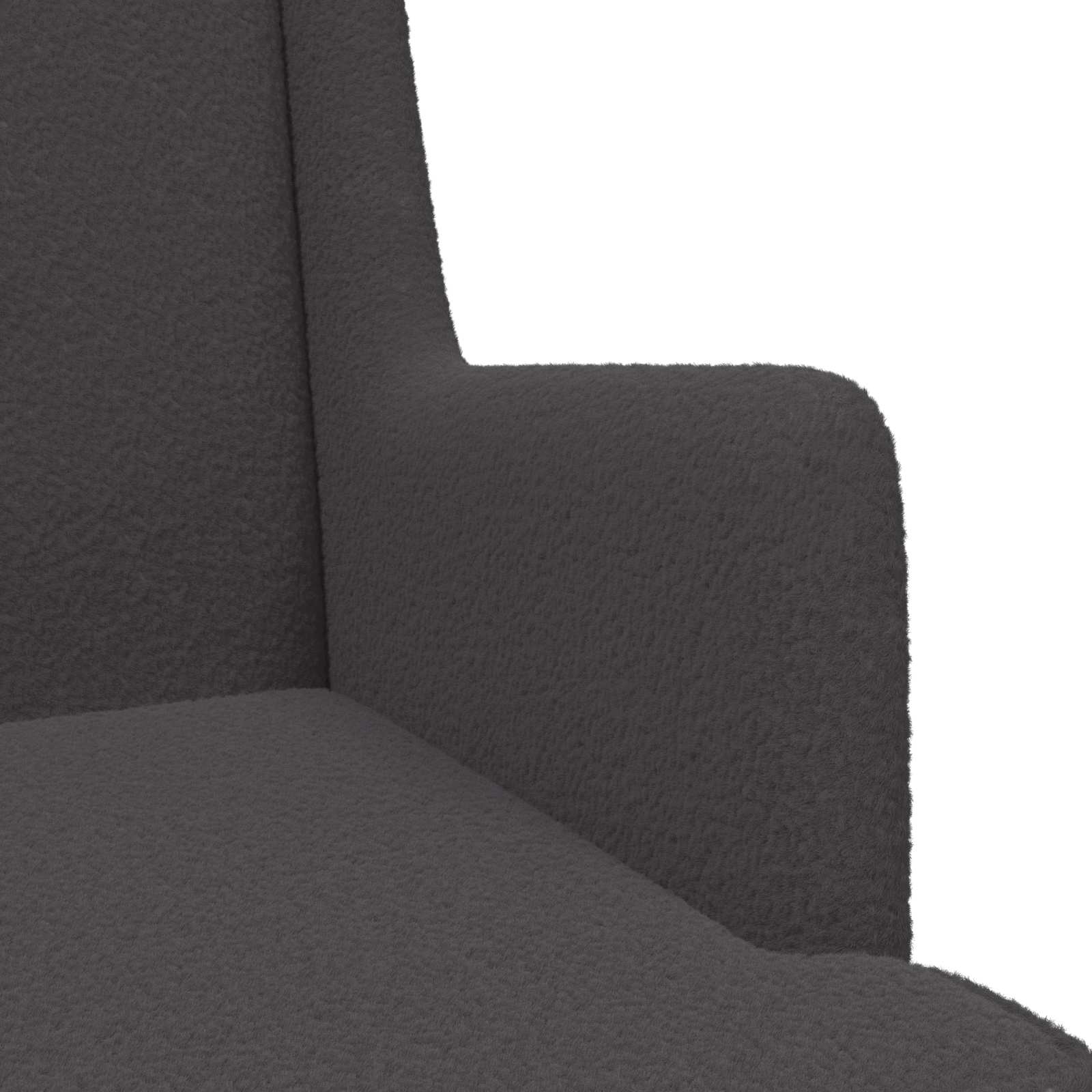 Schaukelstuhl Hellgrau 62 x 80 x 85 cm Bouclé