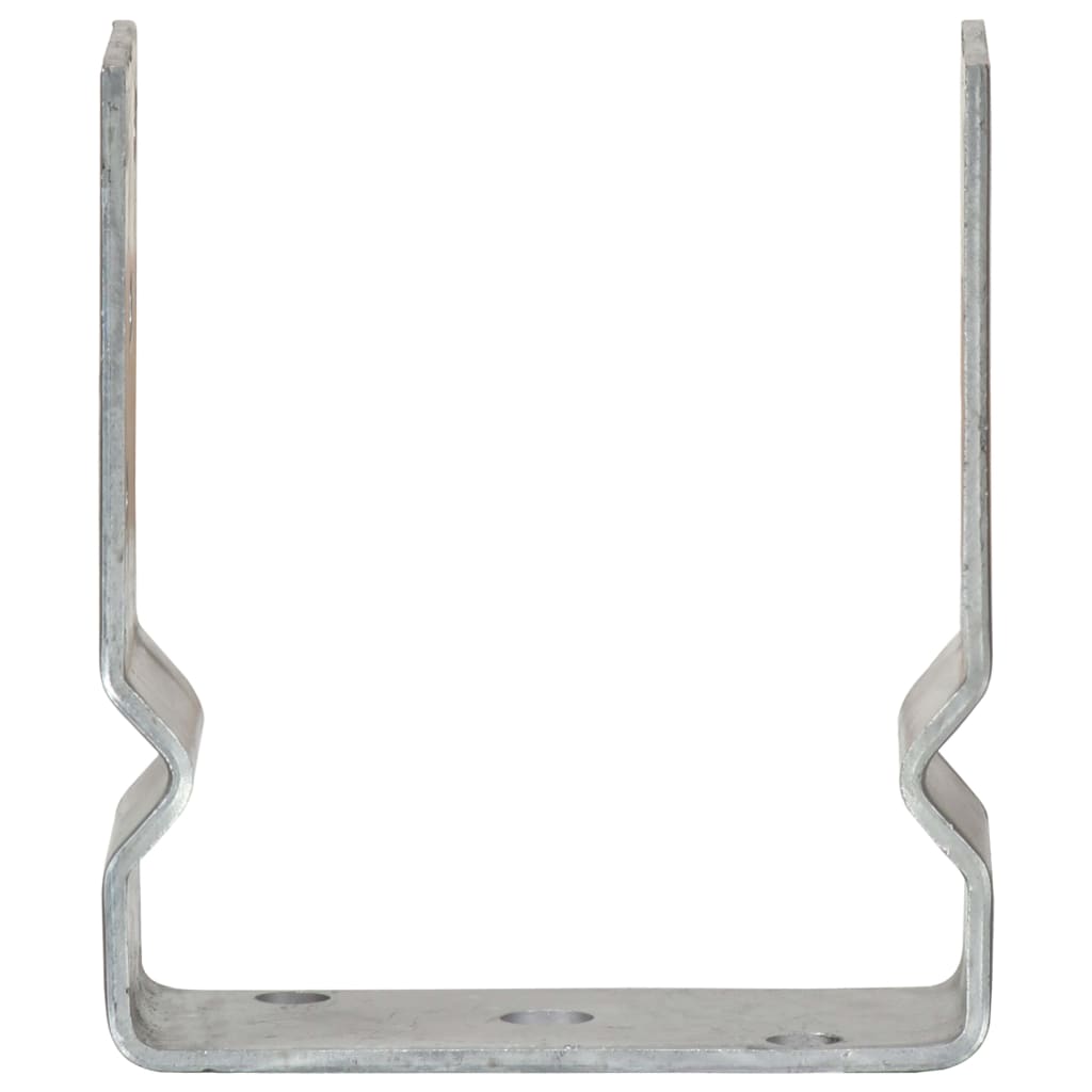 Pfostenträger 6 Stk. Silbern 9×6×15 cm Verzinkter Stahl