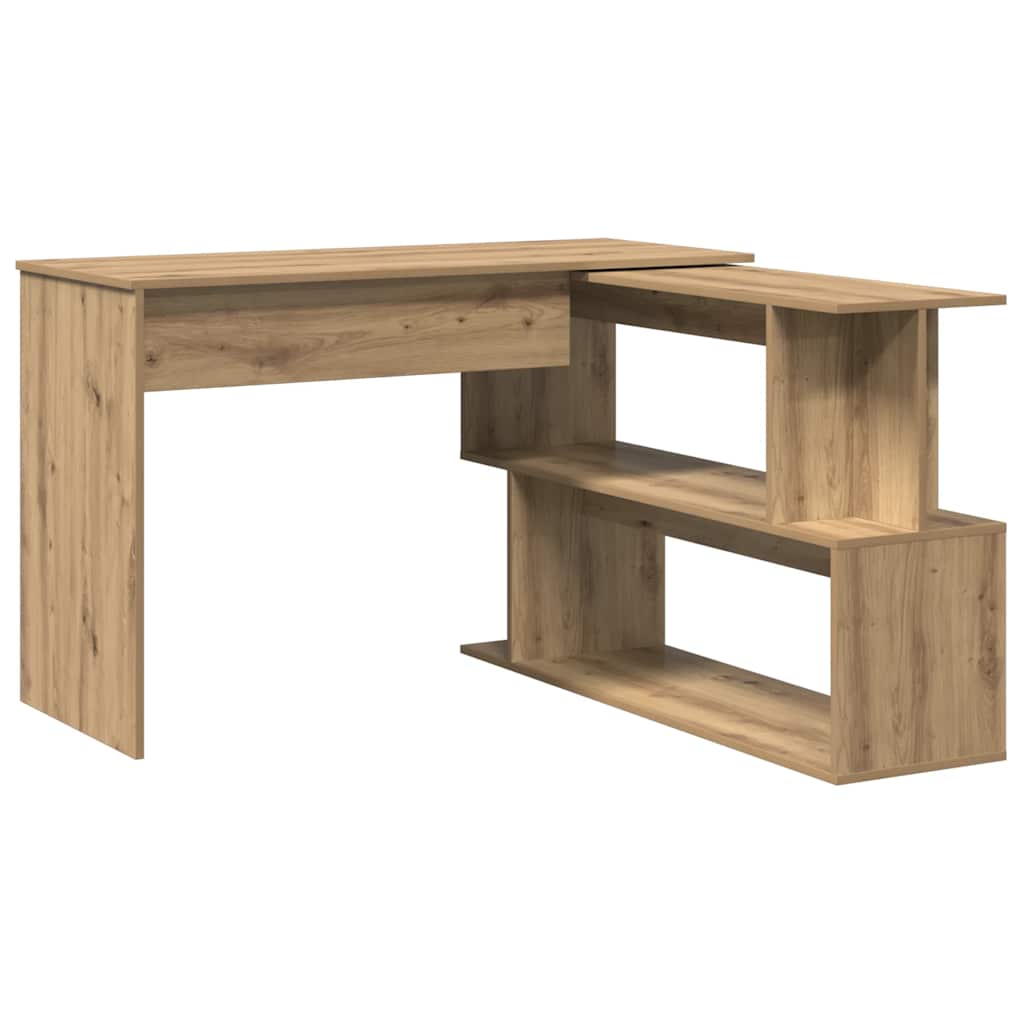 Eckschreibtisch Weiß 200x50x76 cm Holzwerkstoff
