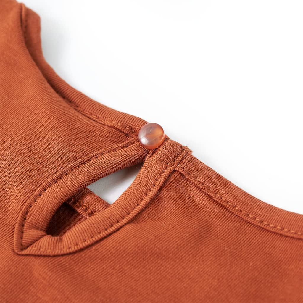 Kinder-Langarmshirt Ocker 140