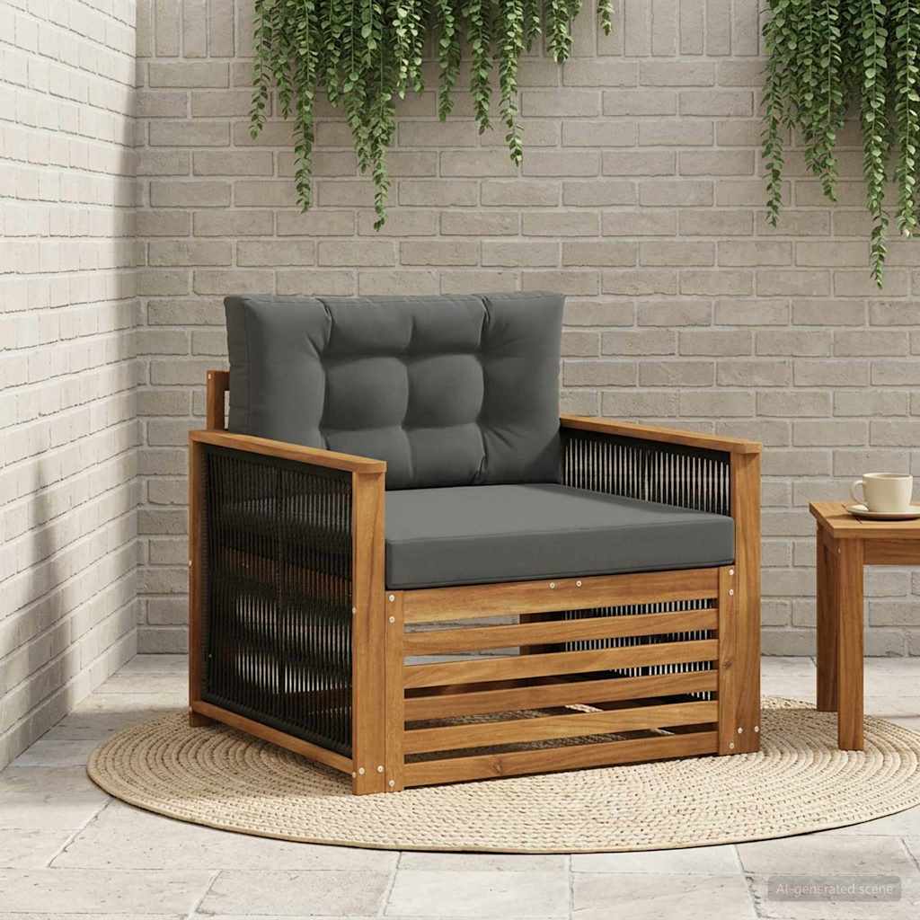 2 Stück Outdoor-Sofa Natur