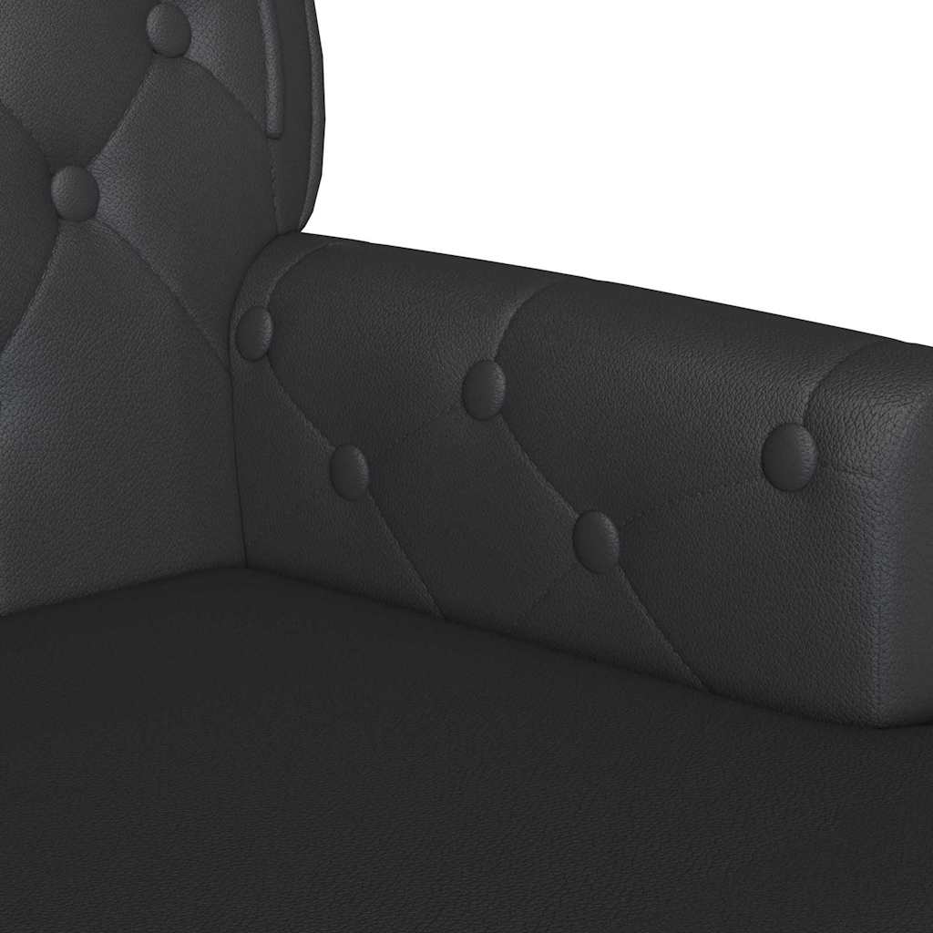 Chesterfield Bank Braun 119,5 x 64,5 x 75 cm Kunstleder