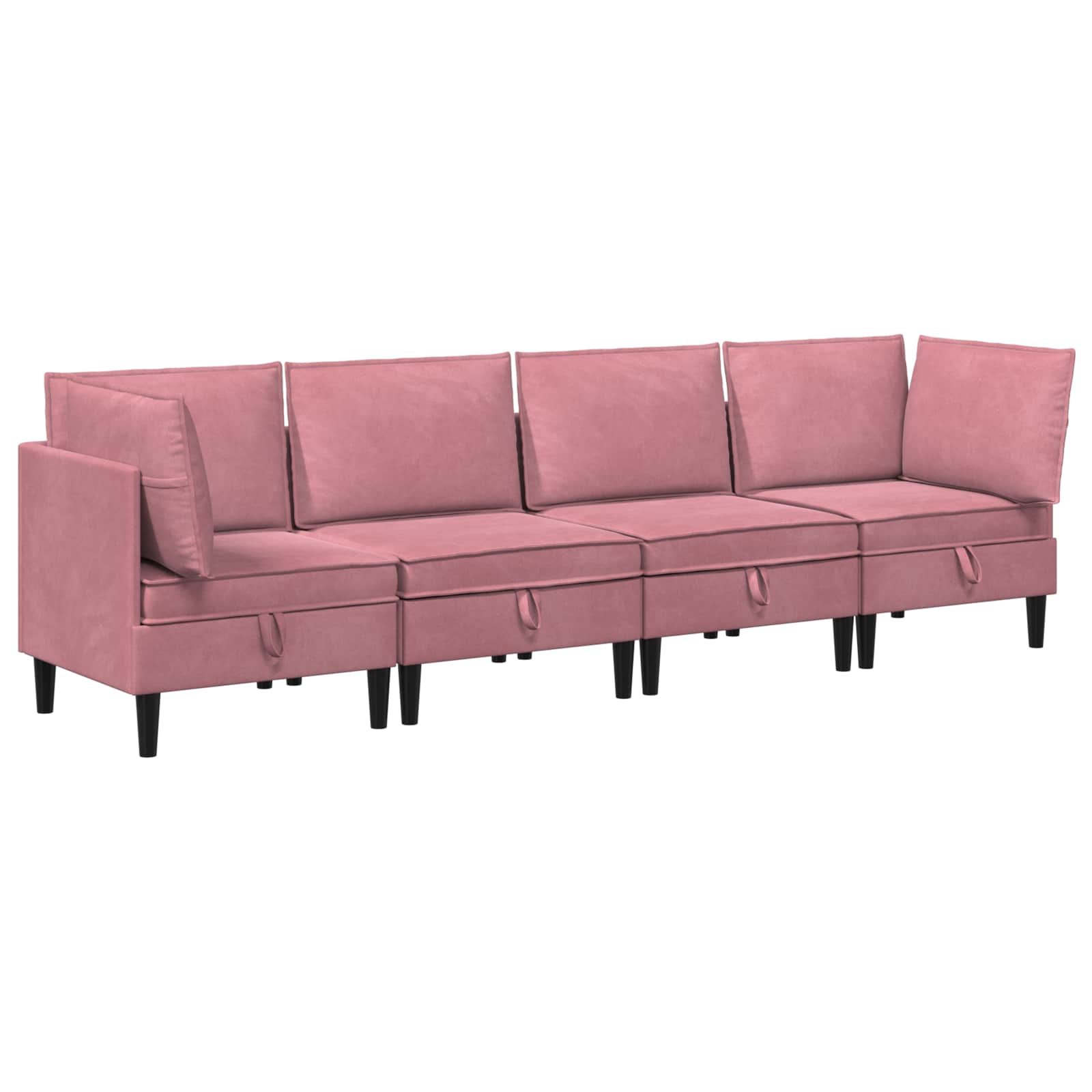 Wohnzimmergarnitur mit Kissen mit Speicher 3 pcs Hellgrau Samt