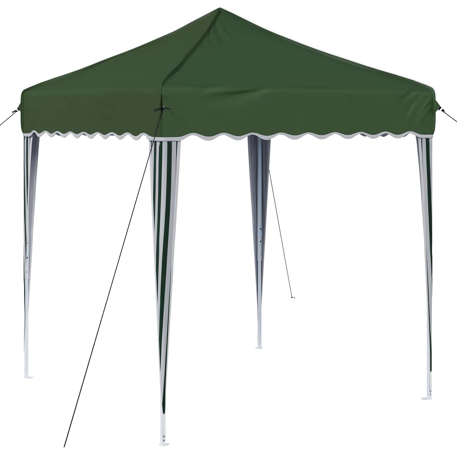 Pop-up Partyzelt 195 x 195 x 245 cm Creme Oxford-Stoff