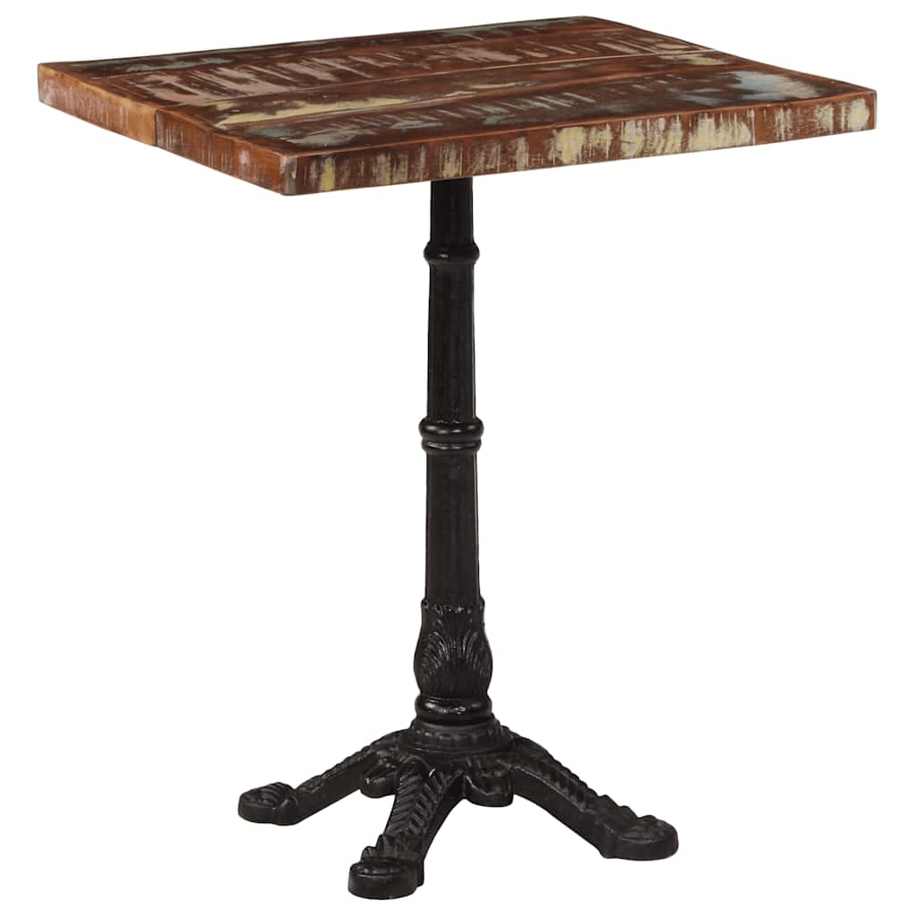 Bistrotisch 60x60x77 cm Raues Mangoholz