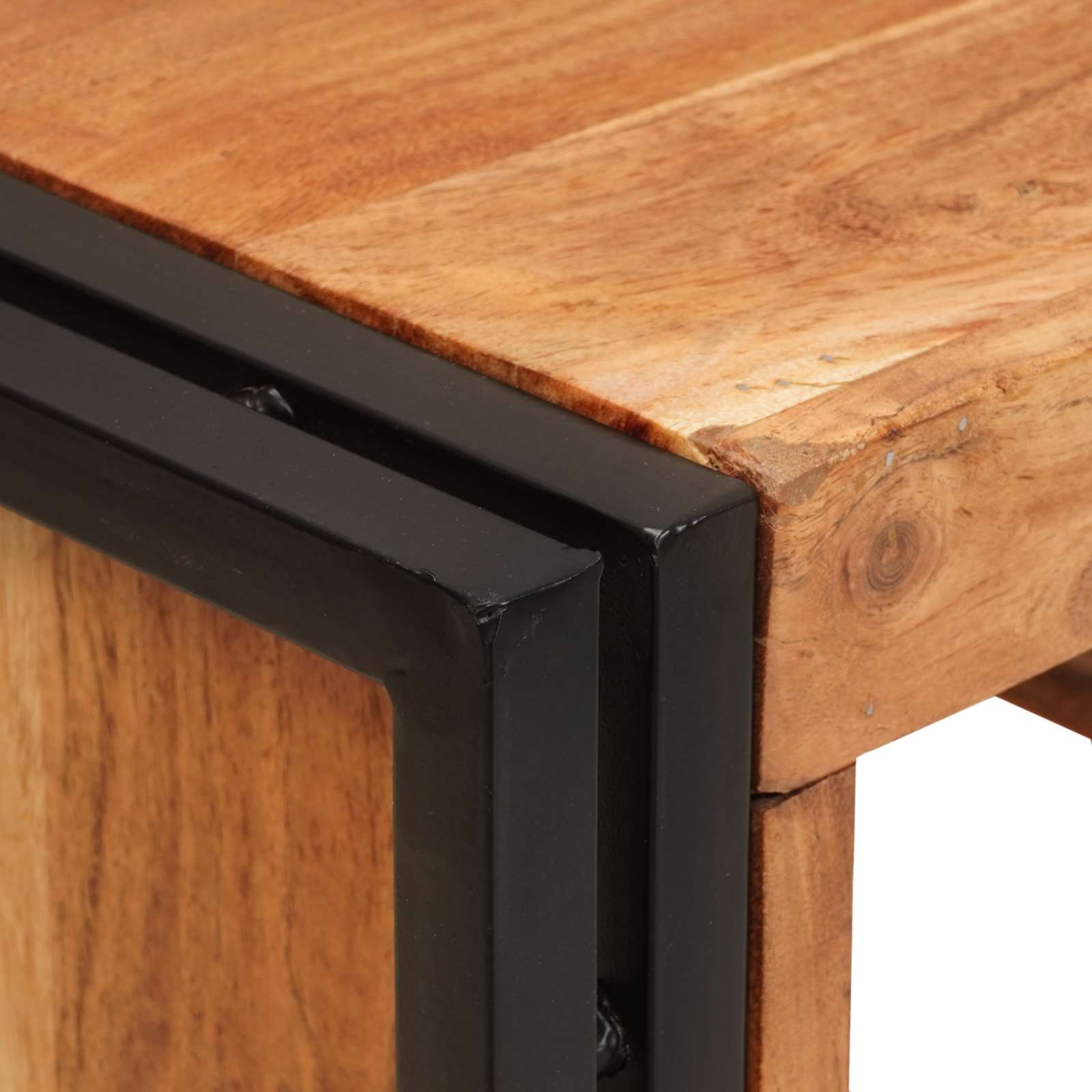 Weinregal Braun 60 x 45 x 33 cm Massives grobes Mangoholz