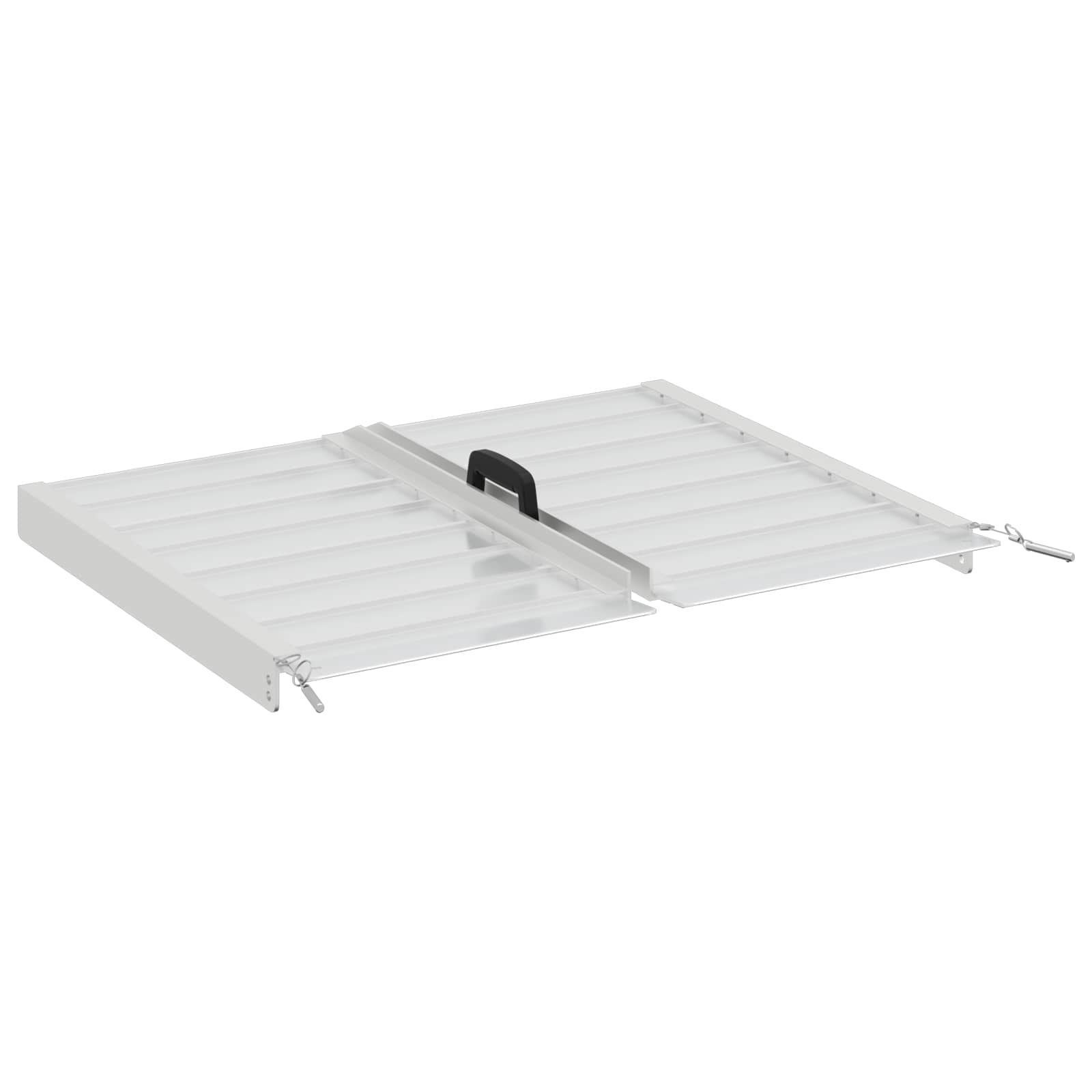 Rampe für Rollstühle 270 kg Silber 62 x 73 x 5 cm Aluminium