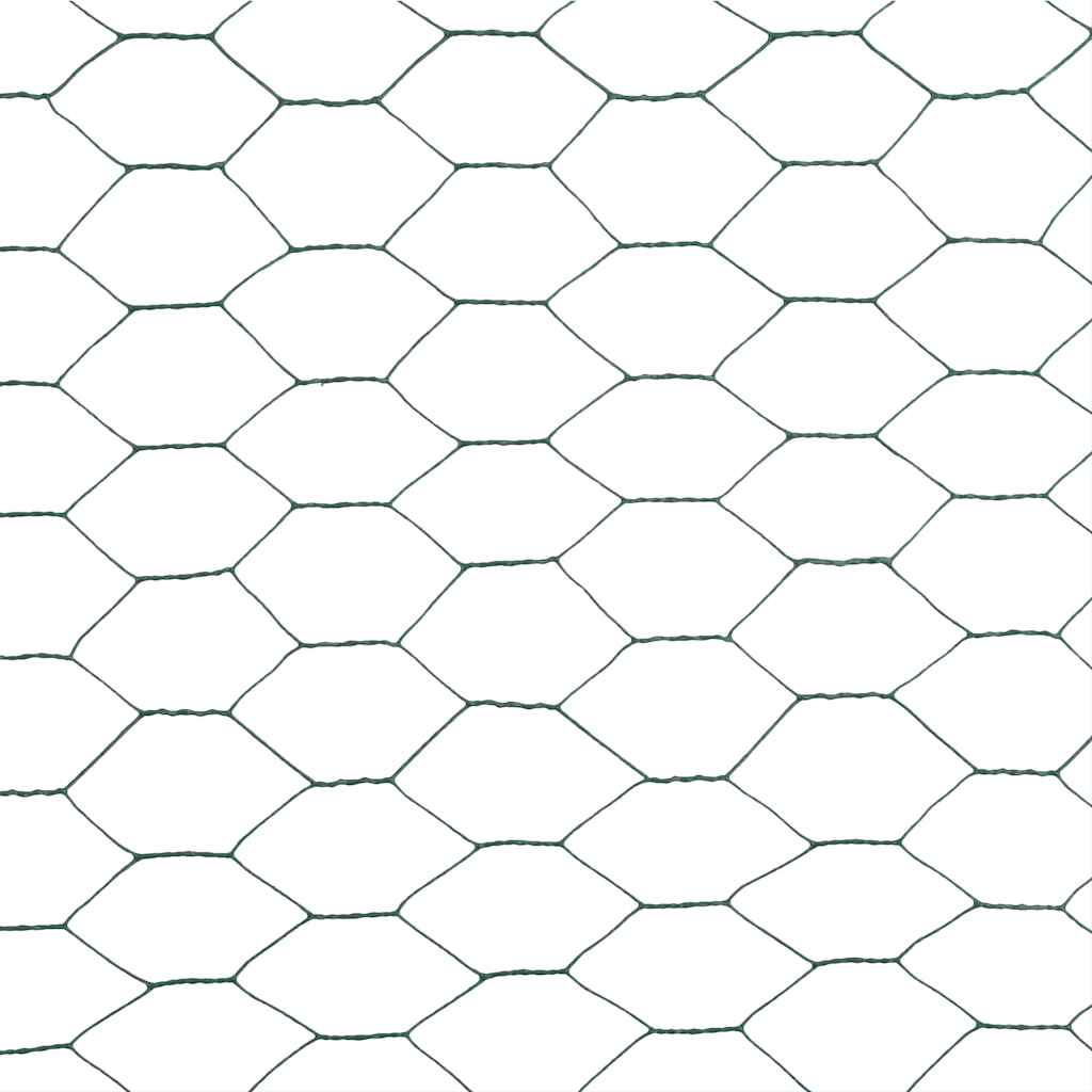 Drahtzaun mit PVC-Beschichtung 25x0,75 m Grün
