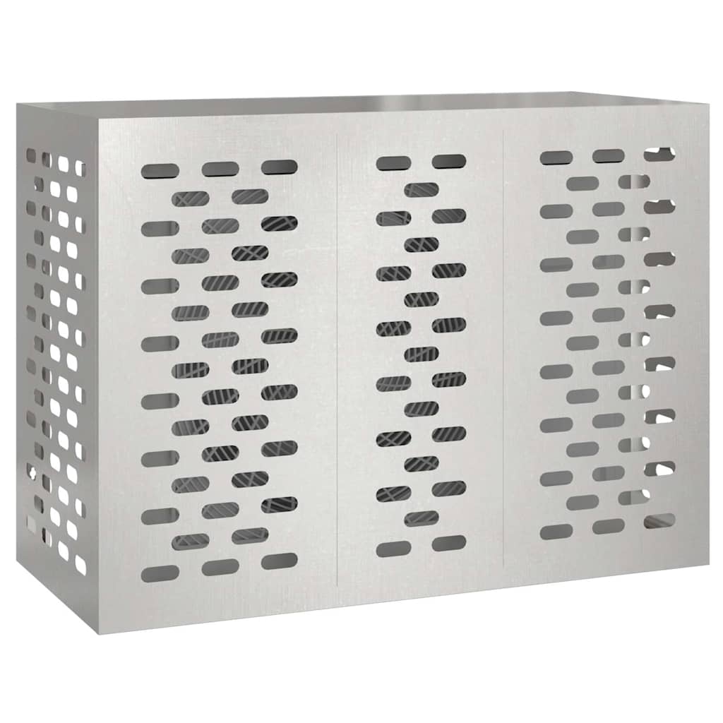 Klimaanlagenabdeckung Schwarz 90 x 40 x 60 cm Stahl