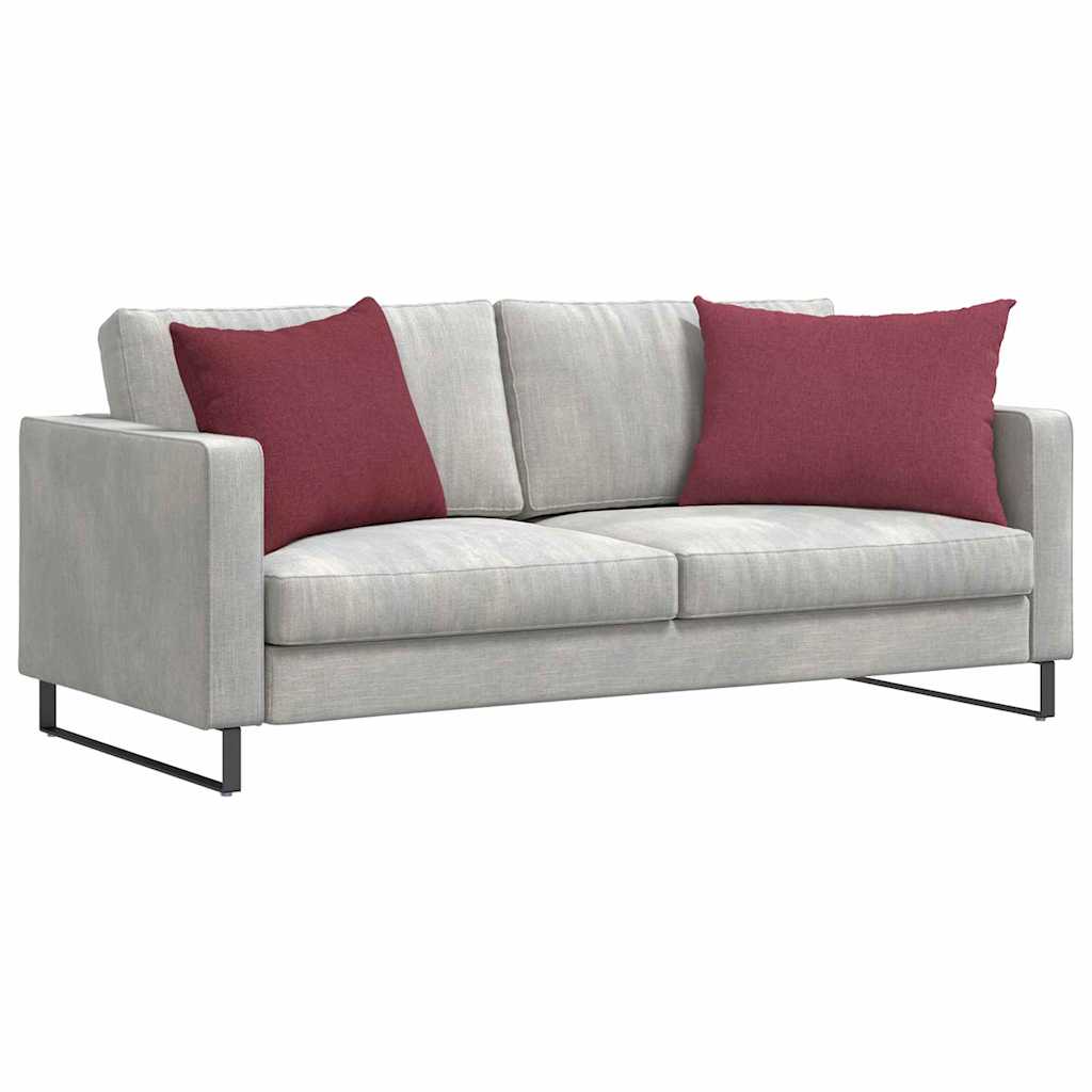Sofakissen 2 pcs Hellgrau 50 x 30 cm Stoff