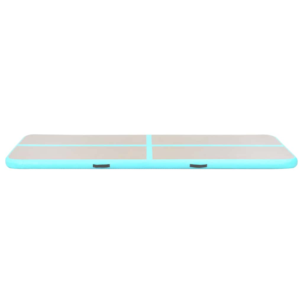 Aufblasbare Gymnastikmatte mit Pumpe 300×100×10 cm PVC Rosa