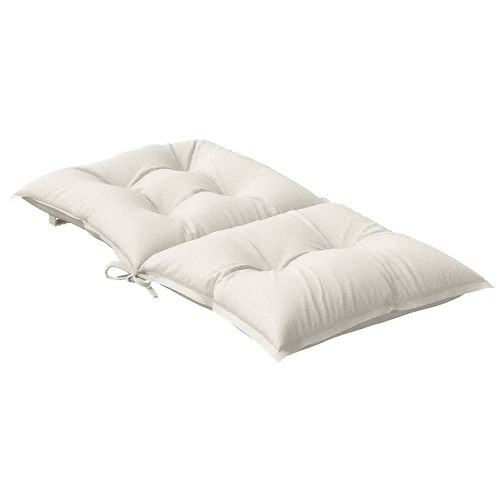 Niedriglehner-Auflagen 2 Stk Melange Anthrazit 100x50x7cm Stoff