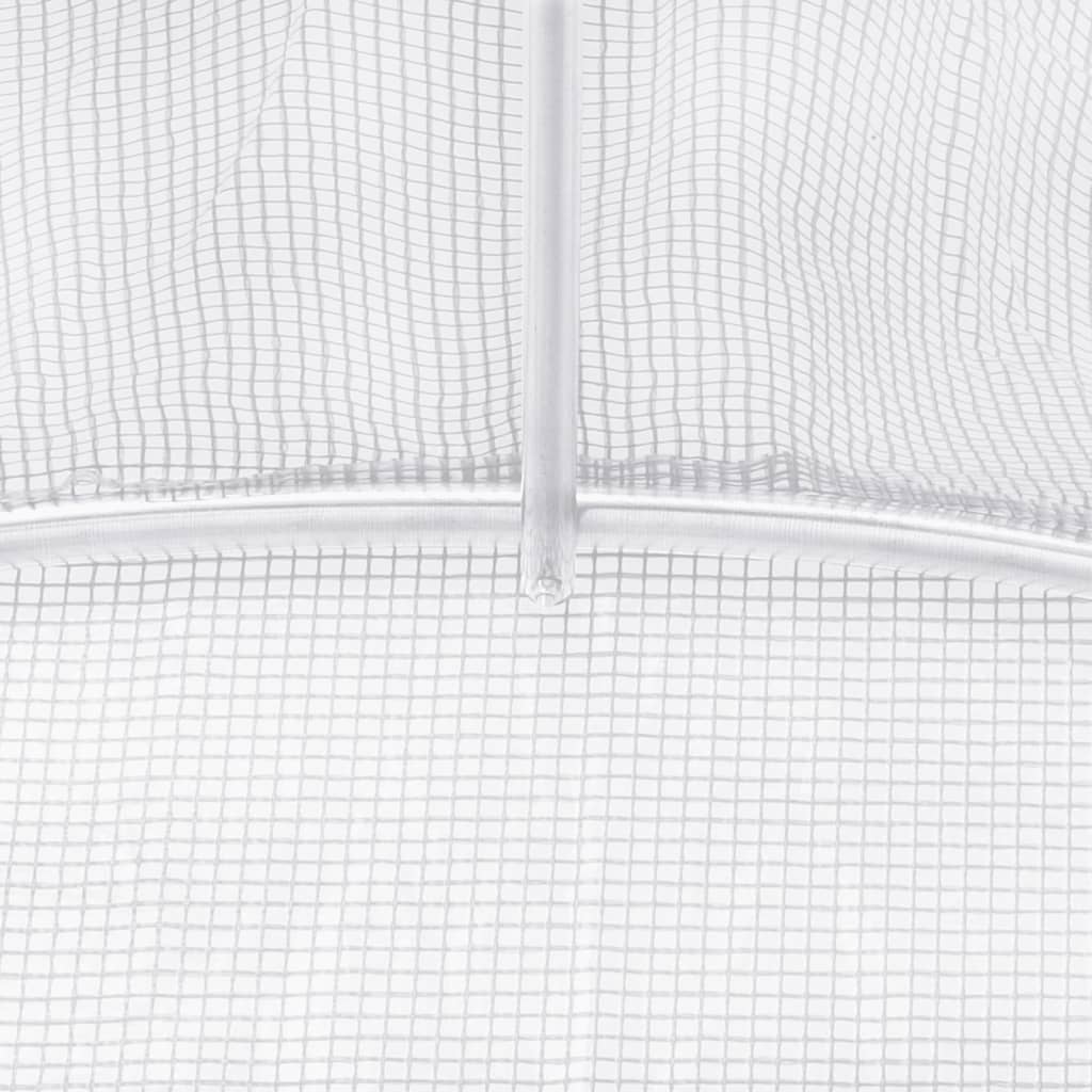 Gewächshaus mit Stahlrahmen Grün 8 m² 4x2x2 m
