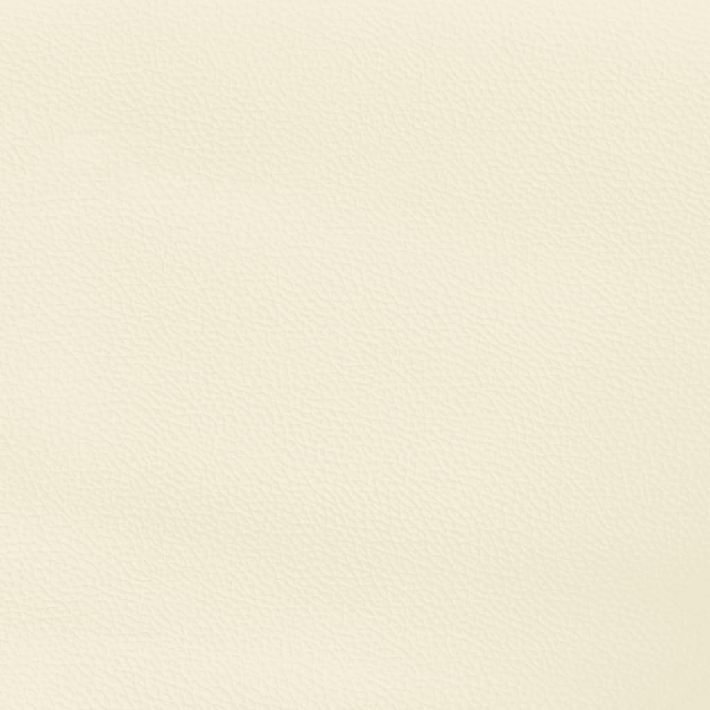 Kopfteil mit Ohren Creme 83x23x78/88 cm Kunstleder