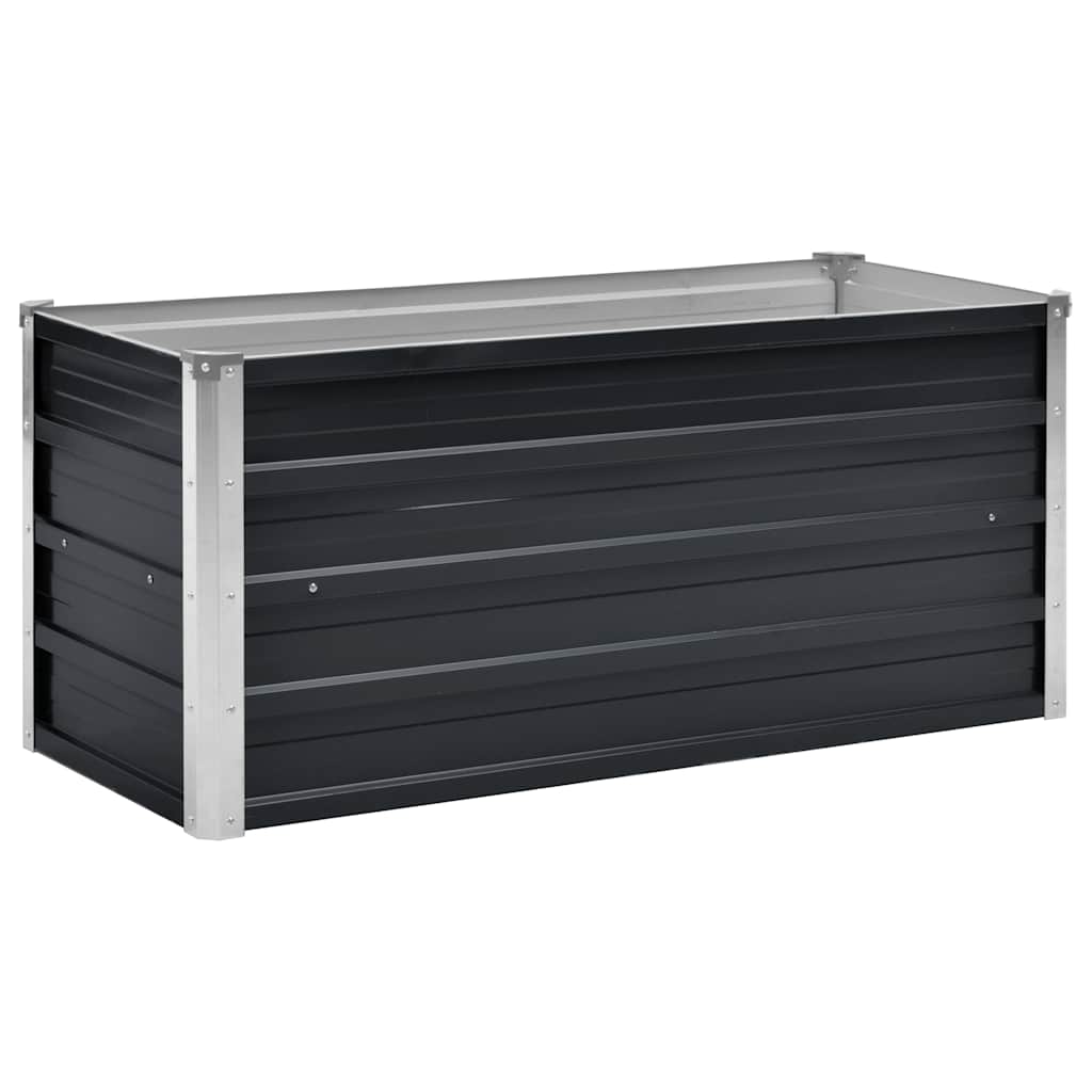 Hochbeet Anthrazit 160 x 80 x 77 cm Verzinkter Stahl
